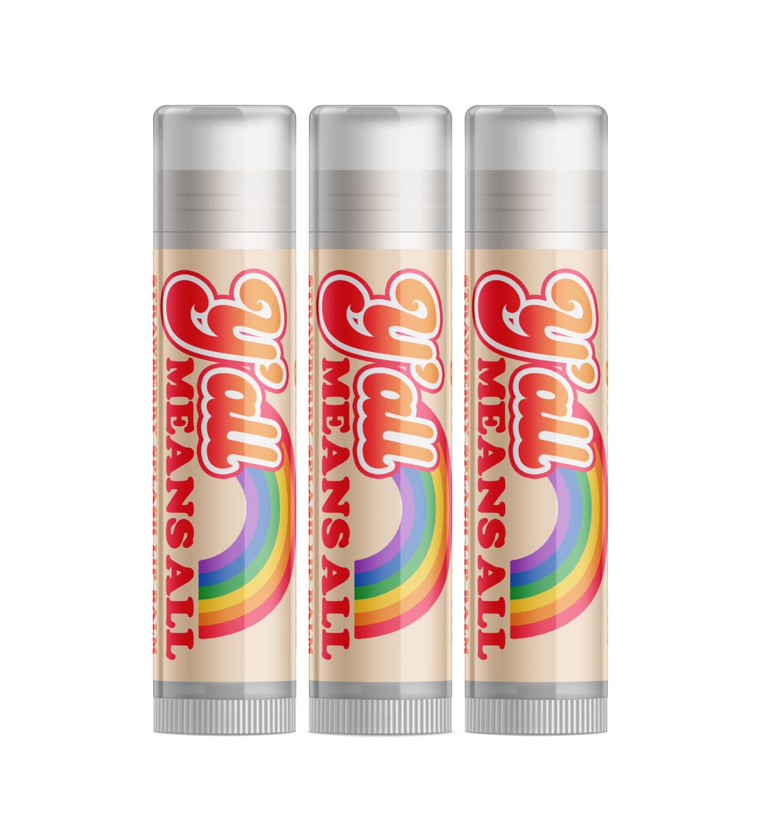 Pride Lip Balm - Y'all Means All | Set of 3 - Vegan Moisturizing & International Shipping - Buy Online on GoSupps.com