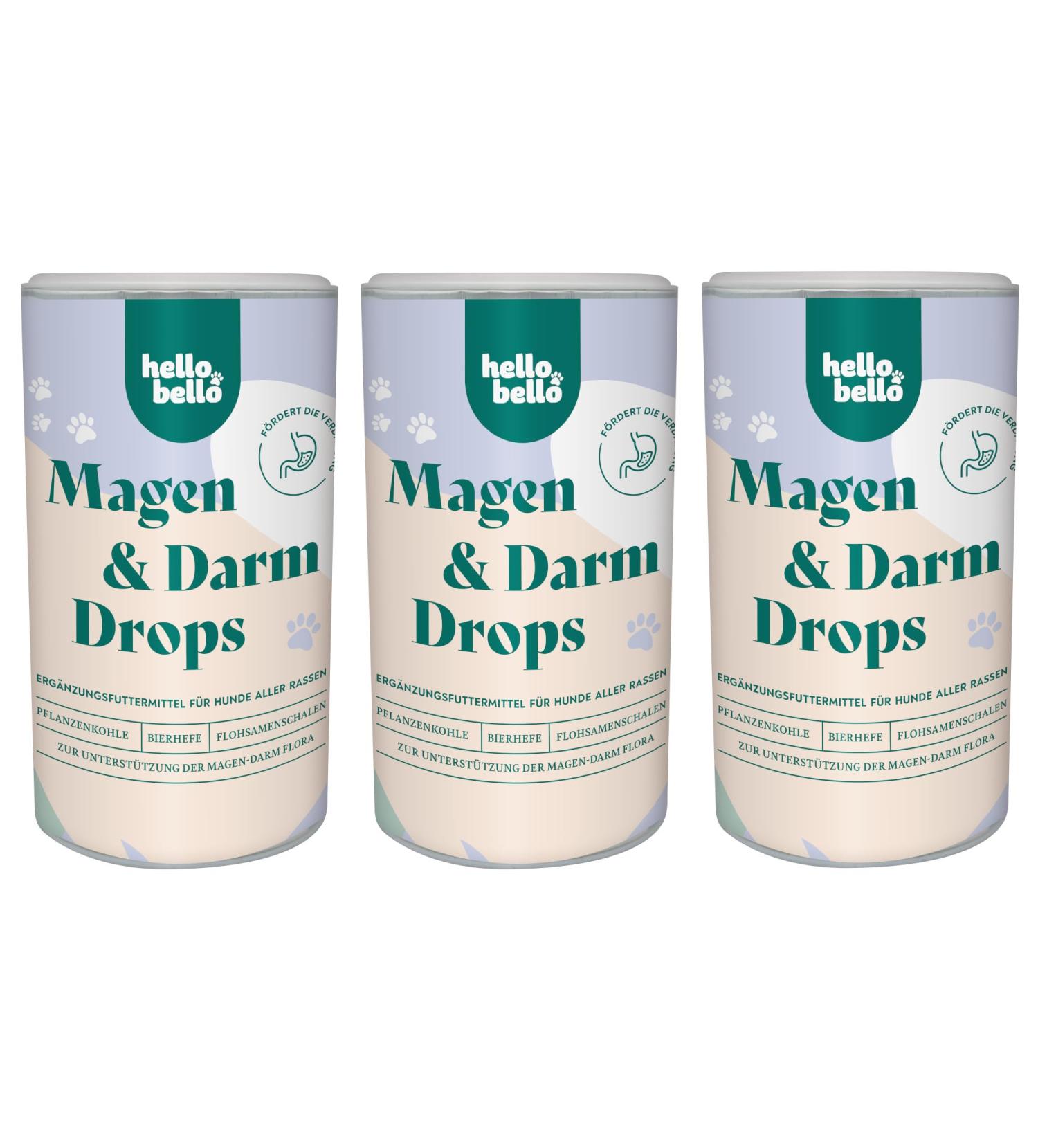 Hellobello Gastrointestinal Drops for Dogs - 3 x 350g | Supports Digestion Colon Regulation & Healthy Intestinal Flora with Probiotics & Prebiotics - Buy Online on GoSupps.com