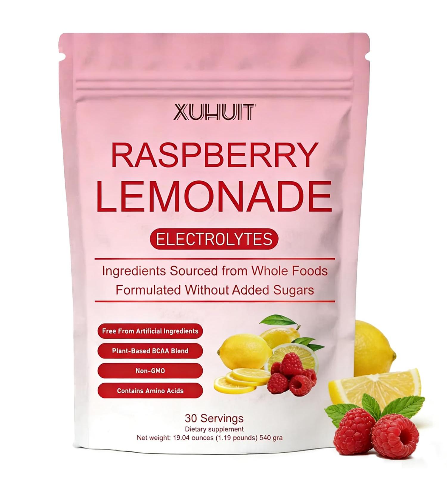 FW ZONE Raspberry Lemonade Electrolyte Drink Mix Powder with Coconut Water & Essential Minerals Monk Fruit & Stevia Sweetened No Artificial Flavors or Sweeteners 30 Servings - Buy Online on GoSupps.com