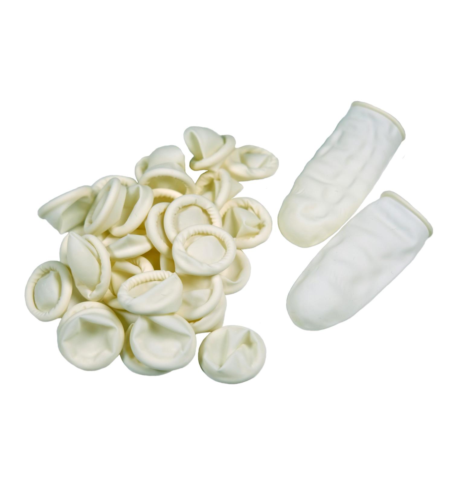 200 Large Disposable Latex Finger Cots - Anti-Static Rubber Gloves for Electronic Repair, Painting, Jewelry Cleaning - Buy Online on GoSupps.com