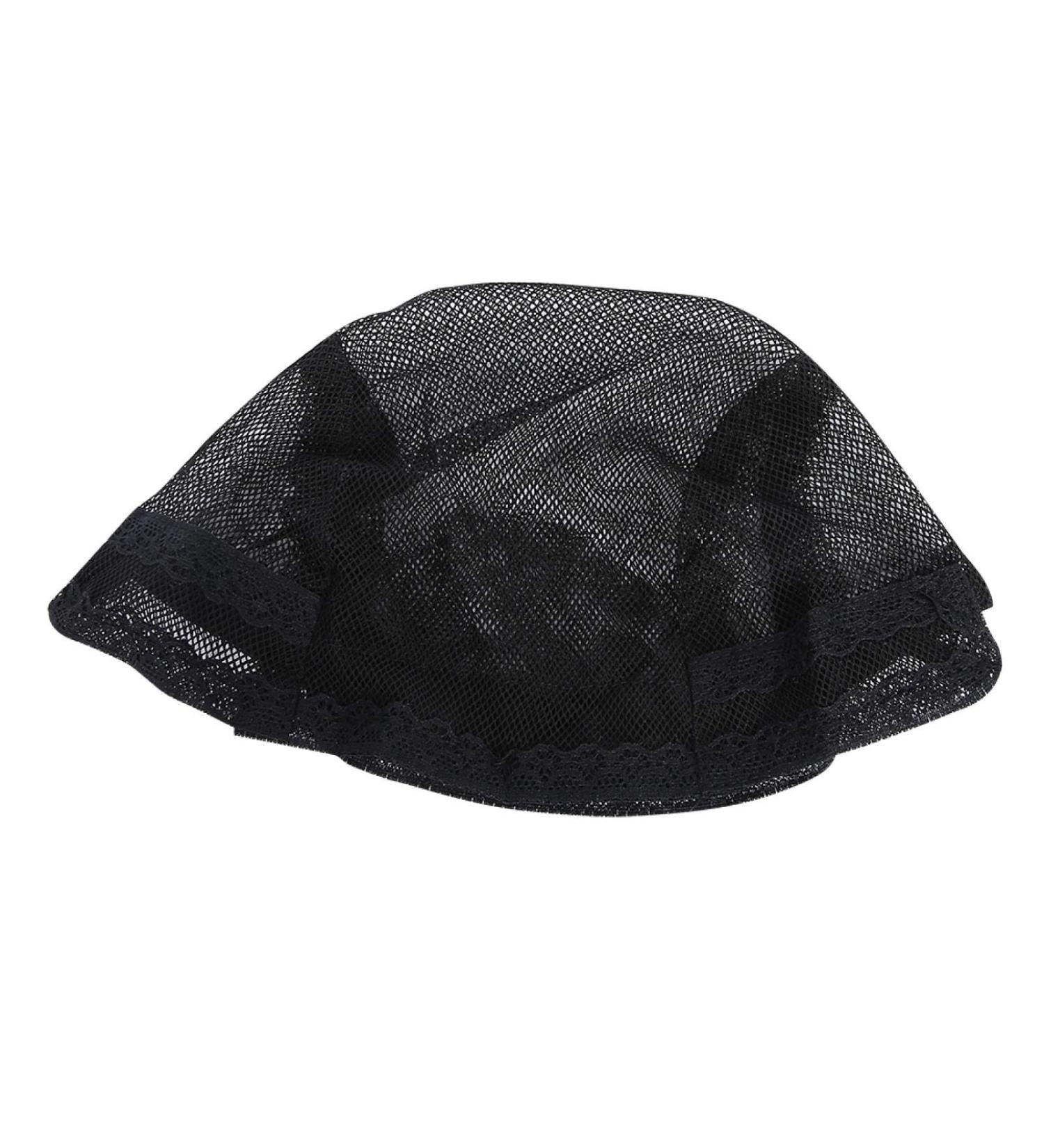 Knitted Net Black Elastic Hair Net - Breathable Adjustable Salon Hair Fixing Solution | International Shipping Available - Buy Online on GoSupps.com