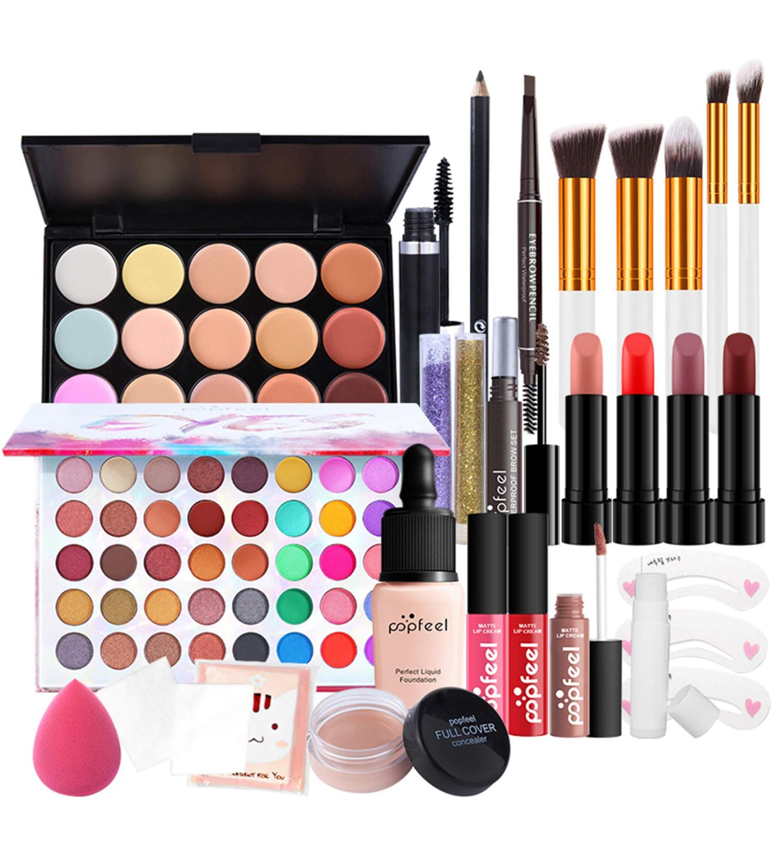 Chseeo Make-Up Gift Set | Elegant Cosmetics Palette for Face Eyes & Lips | Perfect Birthday Present - Buy Online on GoSupps.com