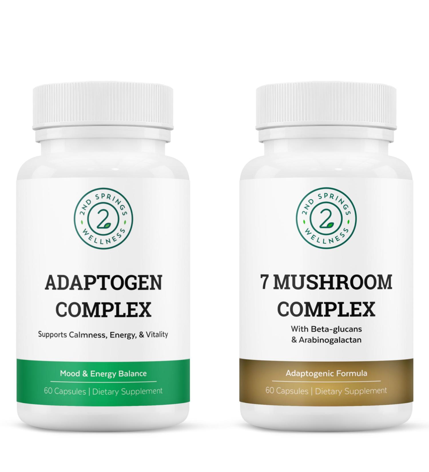 2nd Springs Mushroom & Adaptogen Fusion - Comprehensive Wellness Bundle - Buy Online on GoSupps.com