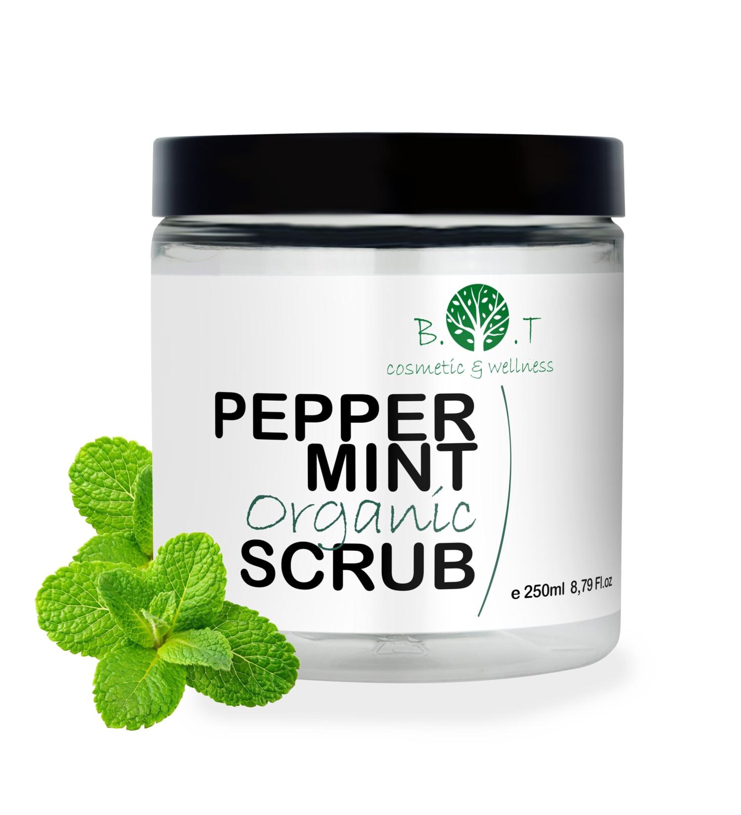 Best Organic Peeling 200g - Refreshing Peppermint | 100% Epsom Salt with Jojoba Avocado & Safflower Oil - Buy Online on GoSupps.com