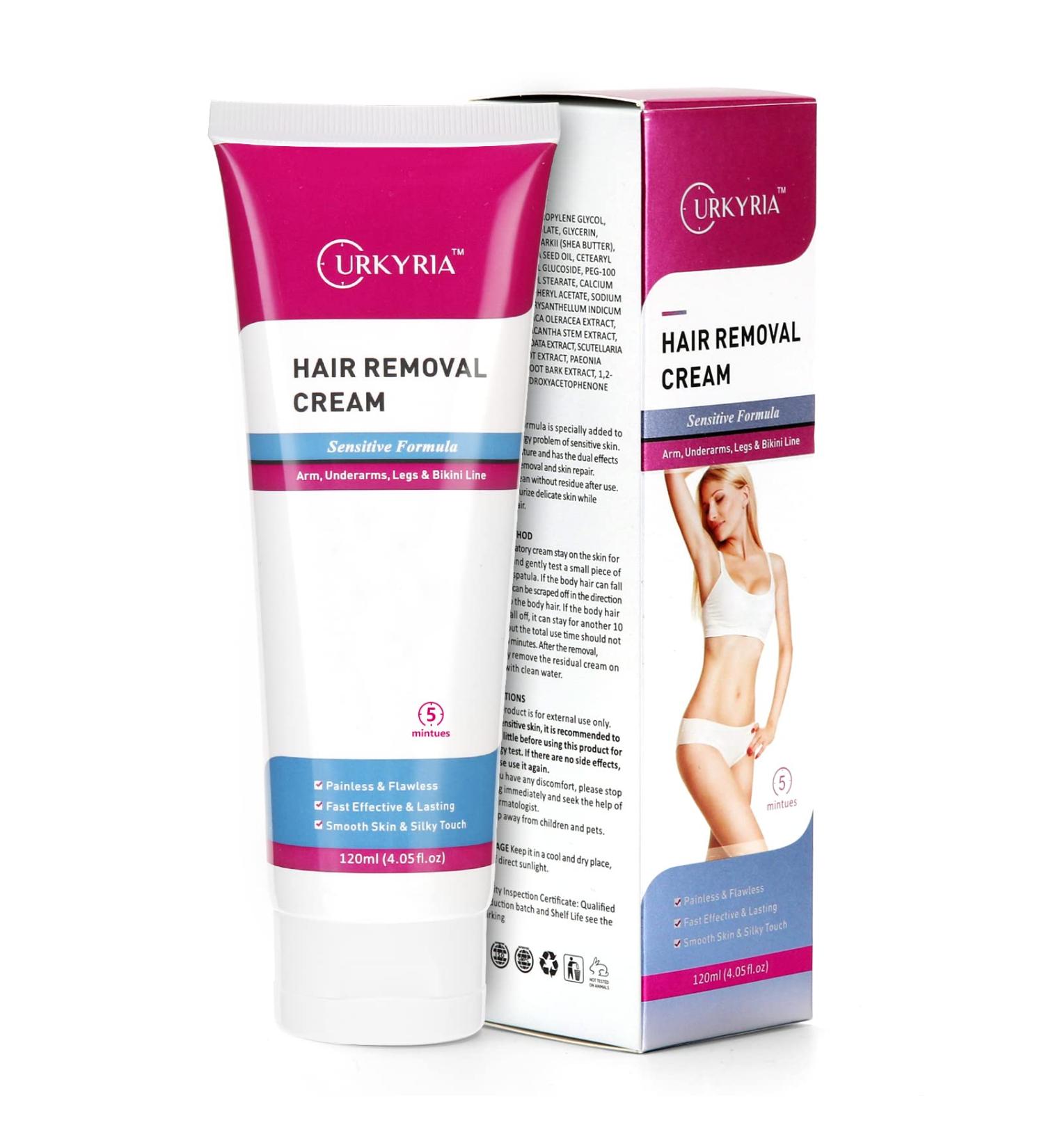 Painless Hair Removal Cream for Women - Sensitive Formula for Intimate Area, Bikini, and Underarms - Buy Online on GoSupps.com