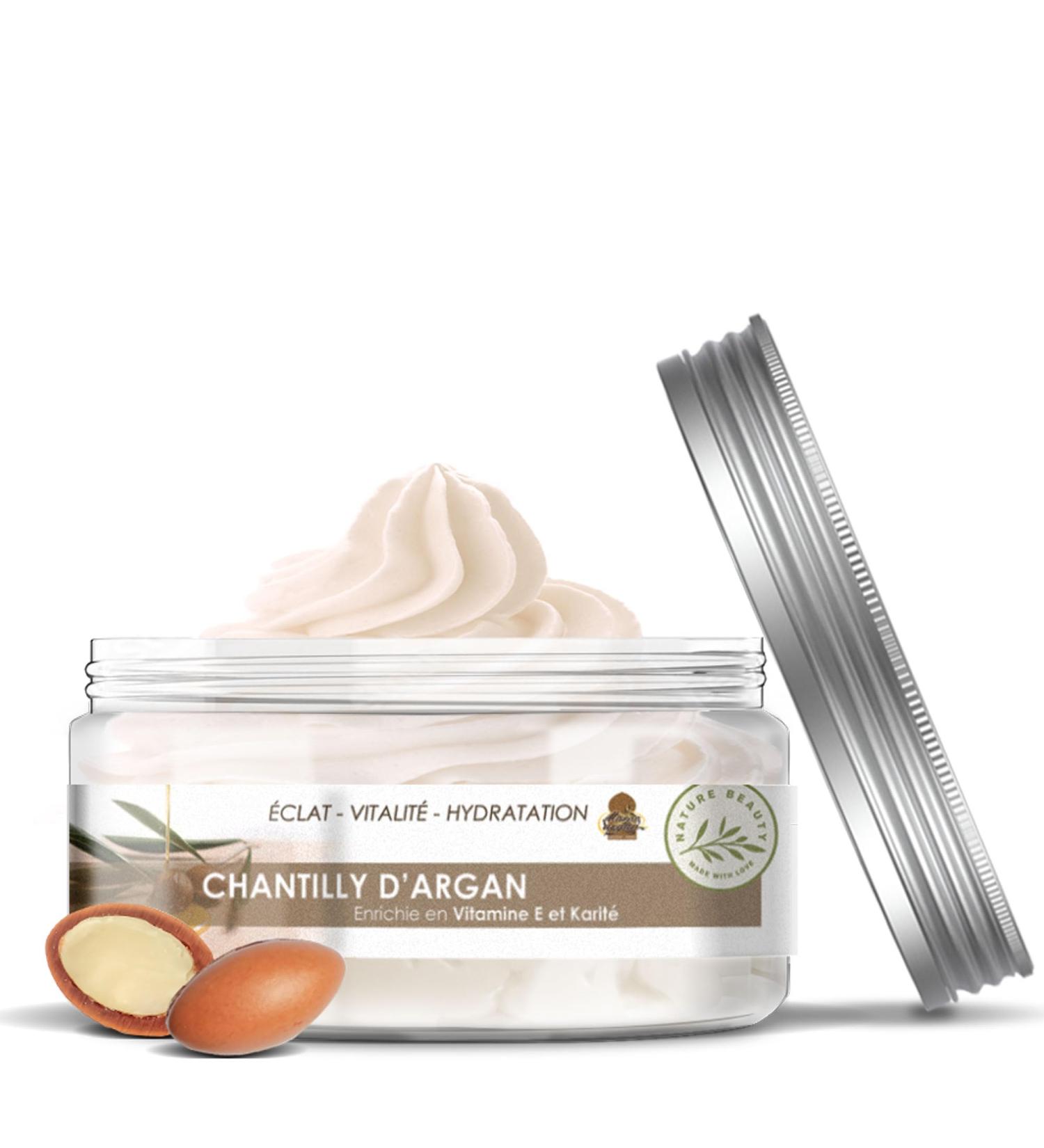 Morocco Argan Chantilly Shea Argan Super Moisturizing Mask for Hair and Skin Perfect for Frizzy Afro Dull or Dry Hair Natural Composition Enriched with Argan Oil - Buy Online on GoSupps.com