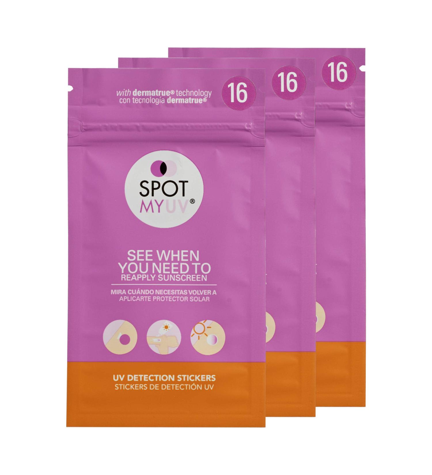 SPOTMYUV UV Detection Stickers for Sunscreen with Dermatrue Skin Mimicking Technology - 48 Count 48 count (Pack of 1) - Buy Online on GoSupps.com
