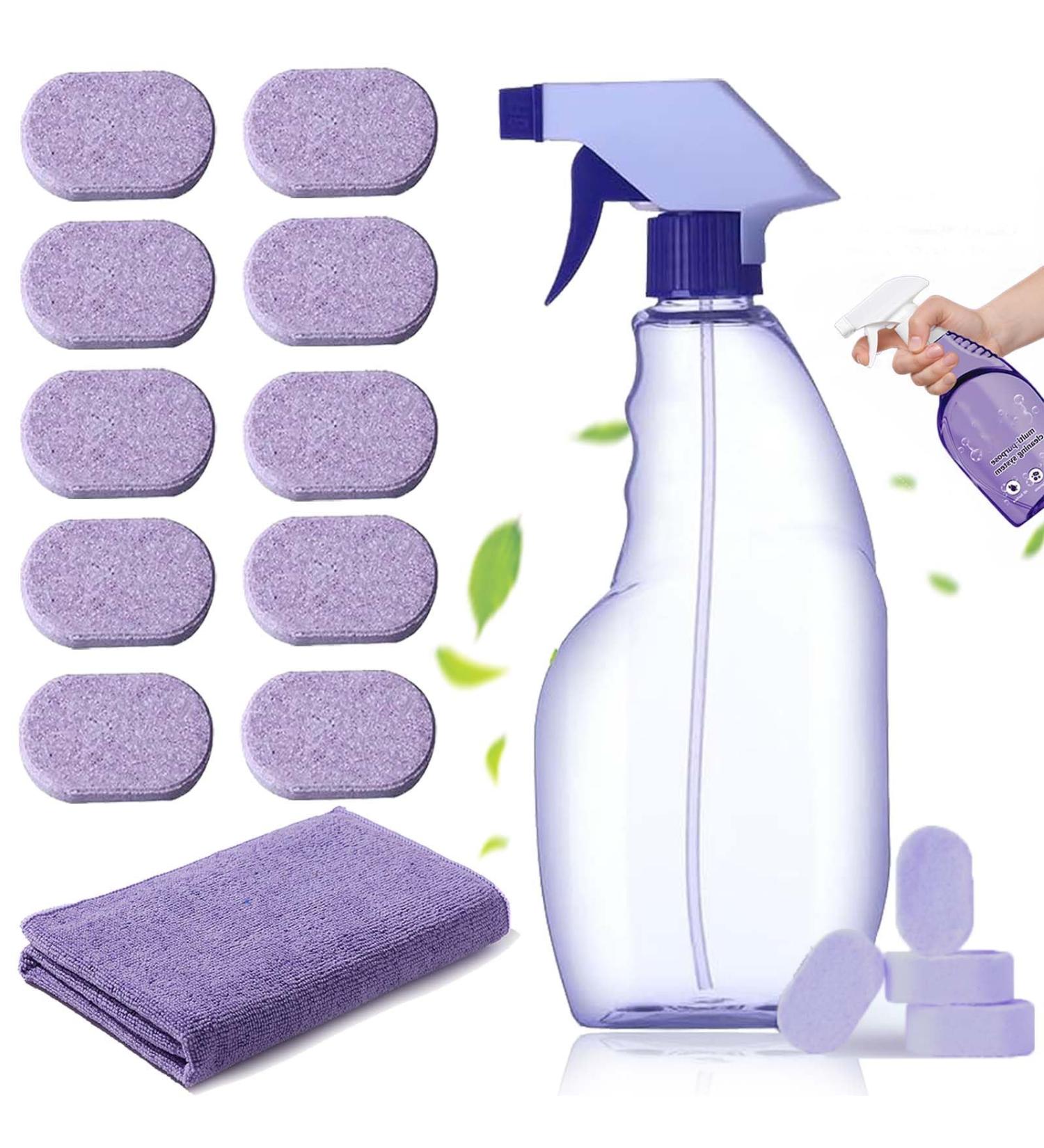Cleanlix Cleaner for Instant Stain Removal Cleanlix Cleaner All-Purpose Cleanlix Cleaning Spray with Concentrated Cleaning Tablets Effortless Cleaning Power for a Fresh Home (1Bottle+12Tablets) 1bottle+10tablets - Buy Online on GoSupps.com