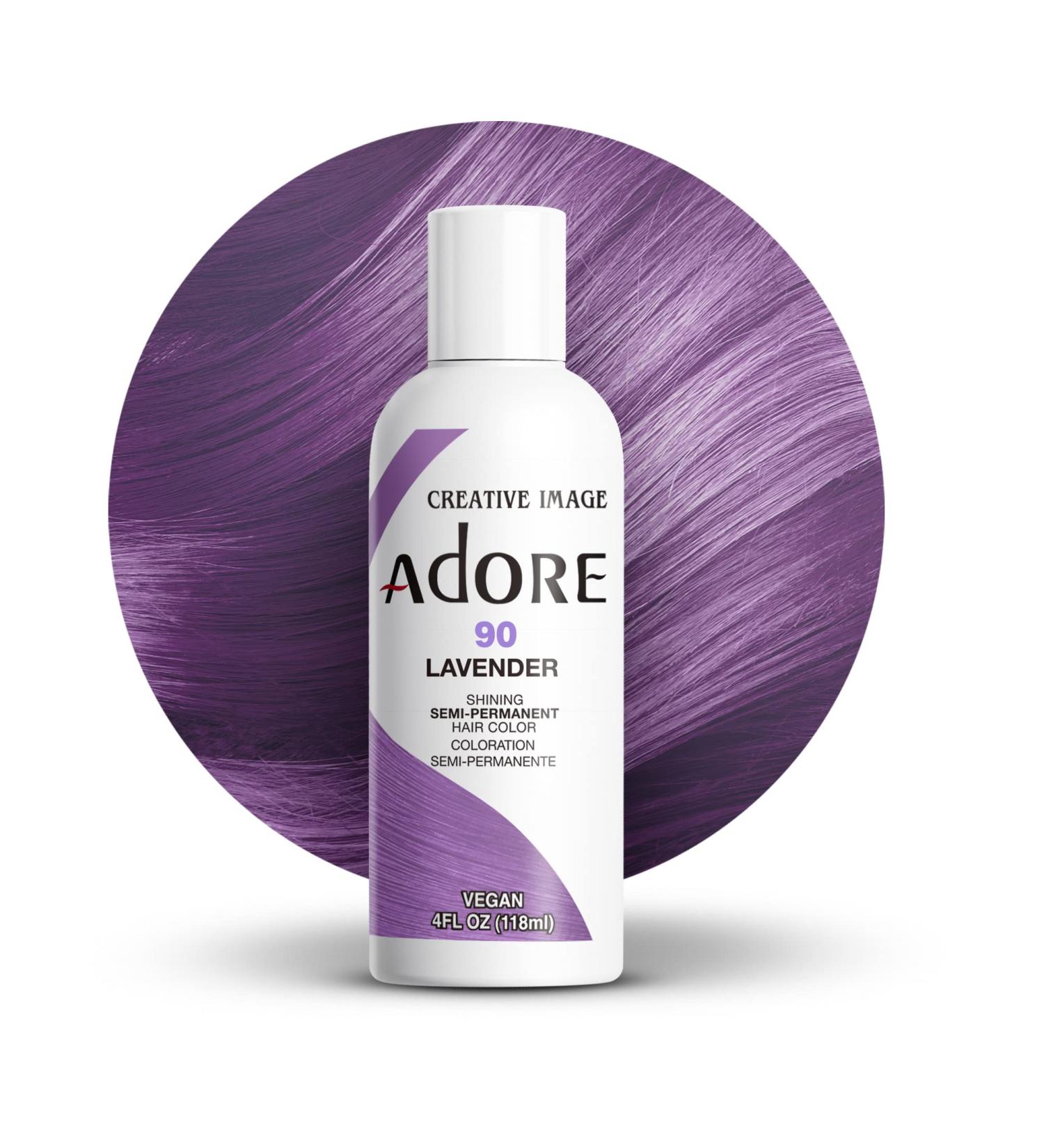Adore Shining Semi Permanent Hair Color 90 Lavender - 118ml | International Shipping Available - Buy Online on GoSupps.com