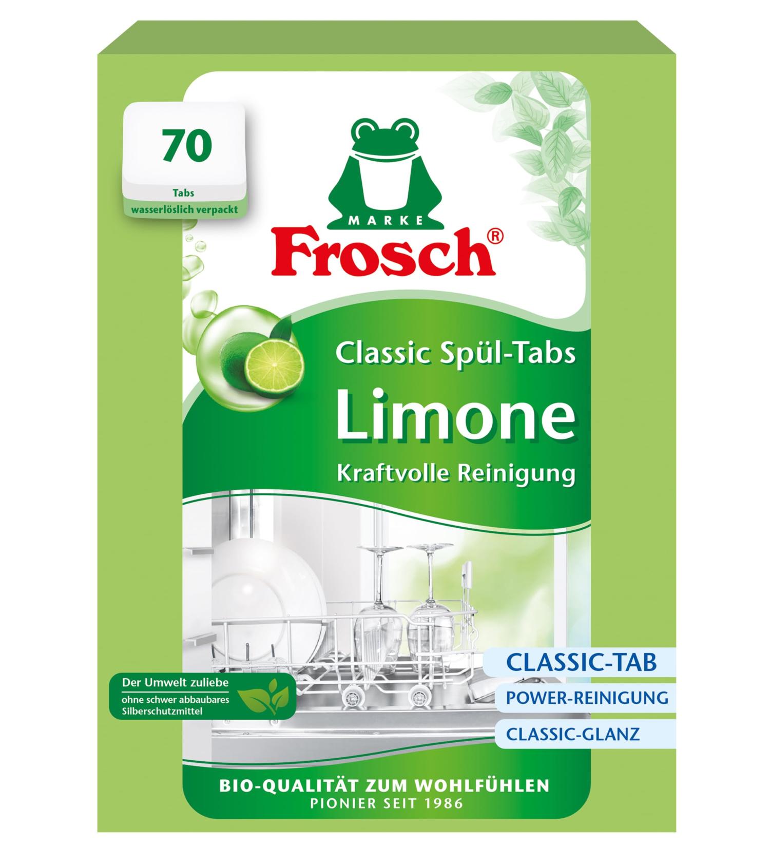 Frosch - Lime Classic Dishwasher Tablets - 70 tabs - Buy Online on GoSupps.com