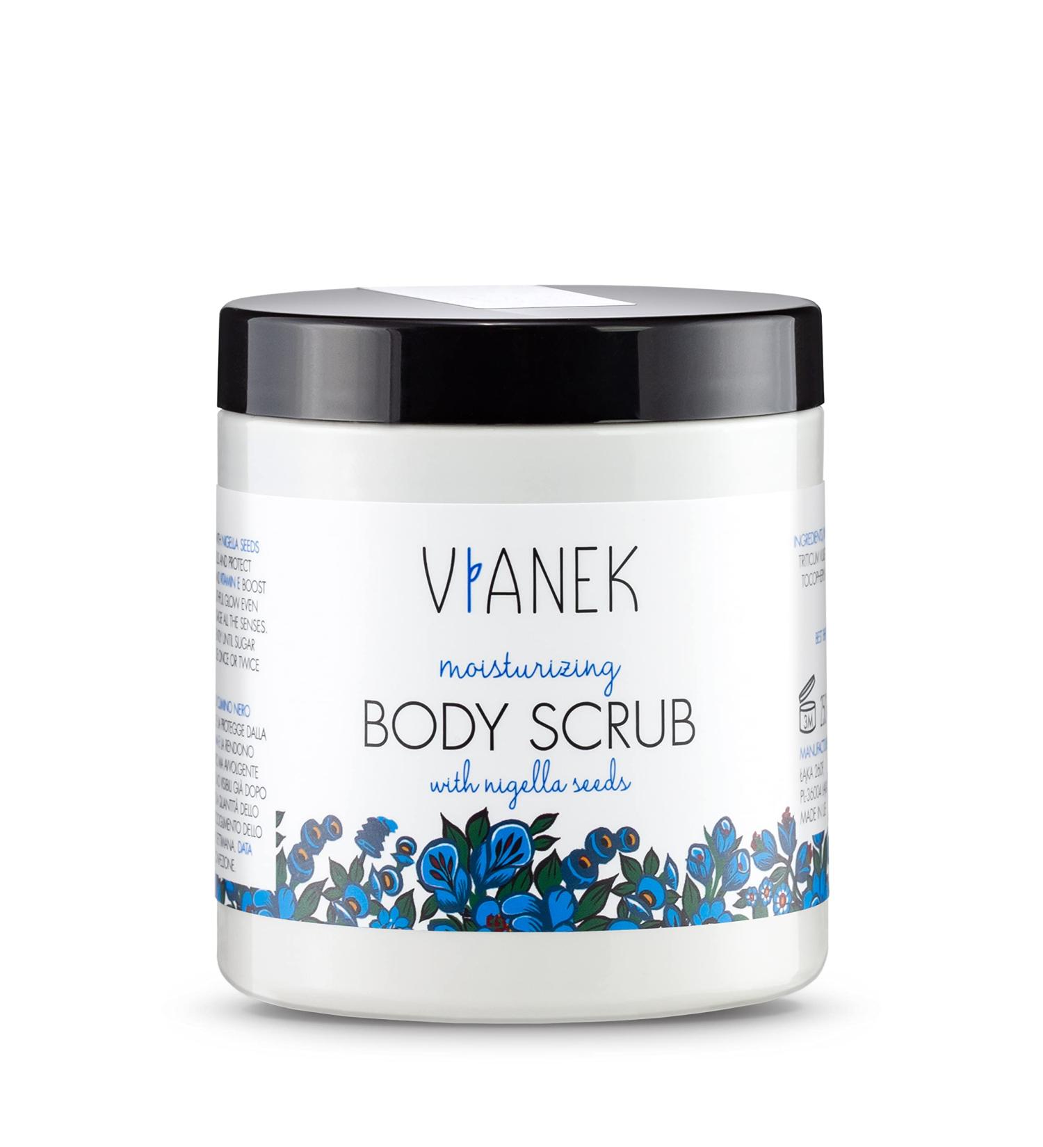 Vianek Smoothing & Moisturizing Body Peeling - Vegan Natural Scrub for Back Acne Impure Skin & Ingrown Hairs - 265g - Buy Online on GoSupps.com