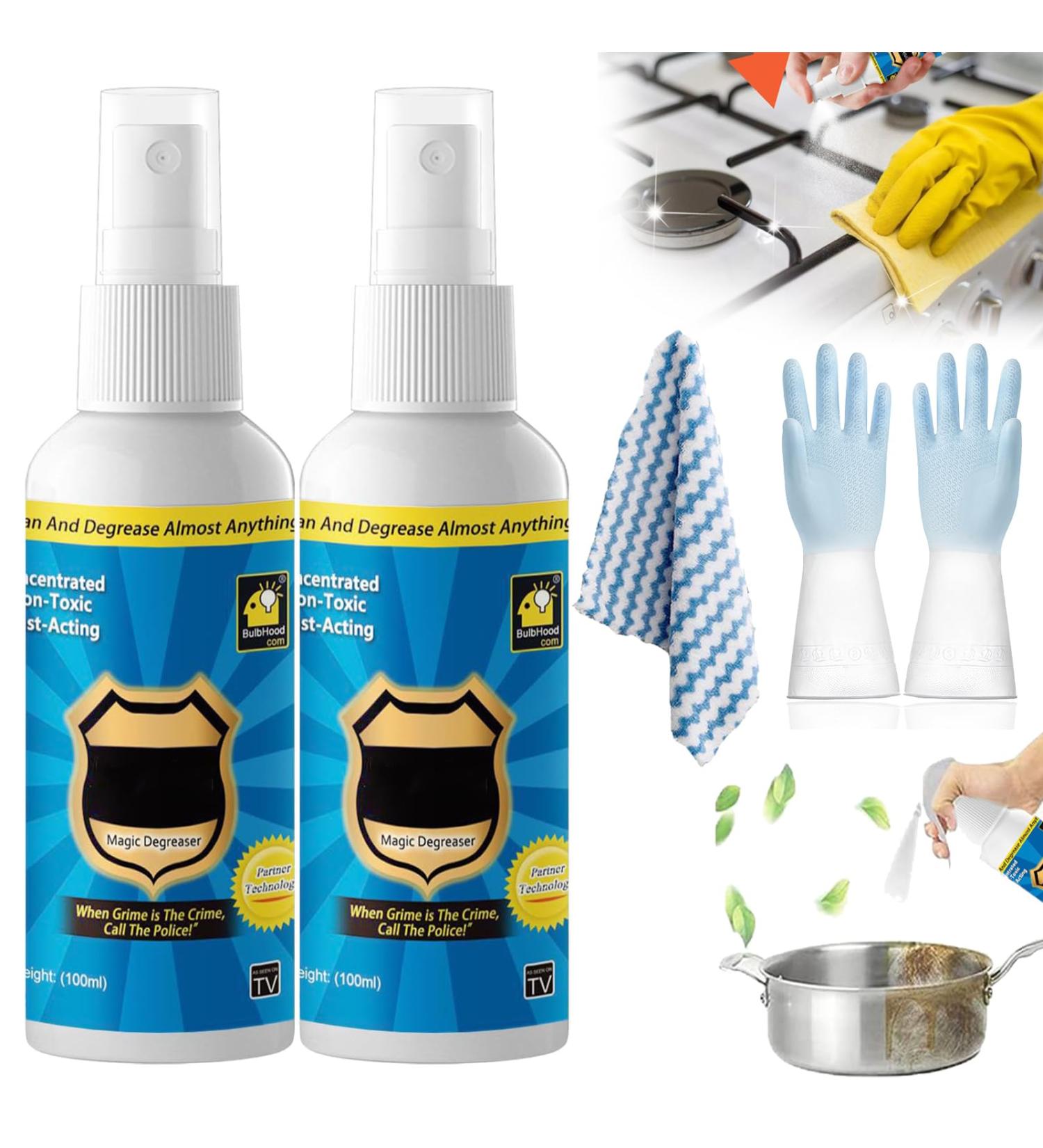 Proemptli Magic Degreaser Cleaner Spray Proemptli Kitchen Degreaser Spray Magic Degreaser All Purpose Cleaner Spray Kitchen Cleaner Spray Degreaser Wash Free Cleaning Spray (2PCS 100ML) 2pcs 100ML - Buy Online on GoSupps.com