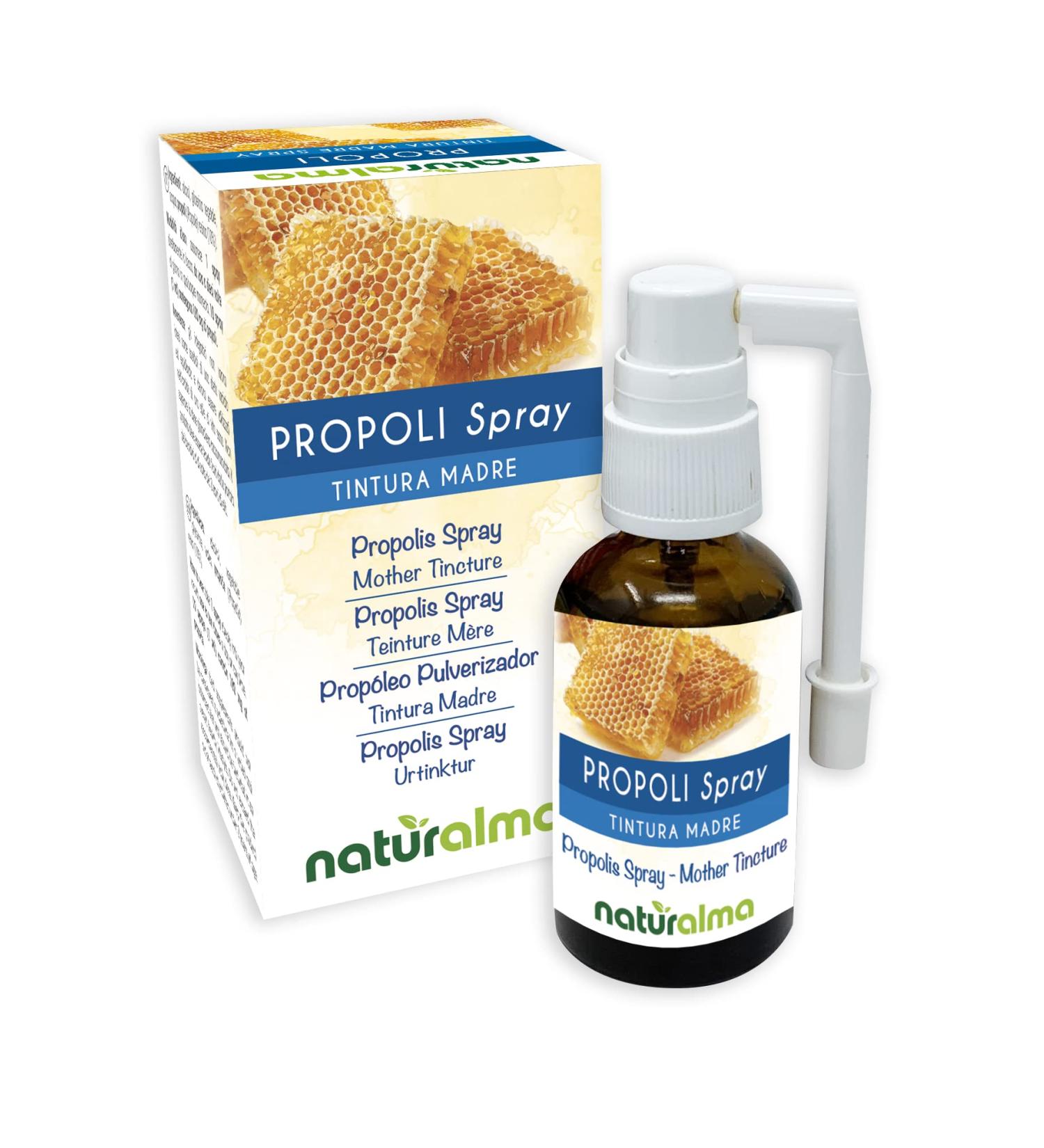Propolis Spray (Propolis) Resin Hydroalcoholic Mother Tincture NATURALMA | Liquid Extract 30 ml | Food Supplement With alcohol 30 ml (Pack of 1) - Buy Online on GoSupps.com