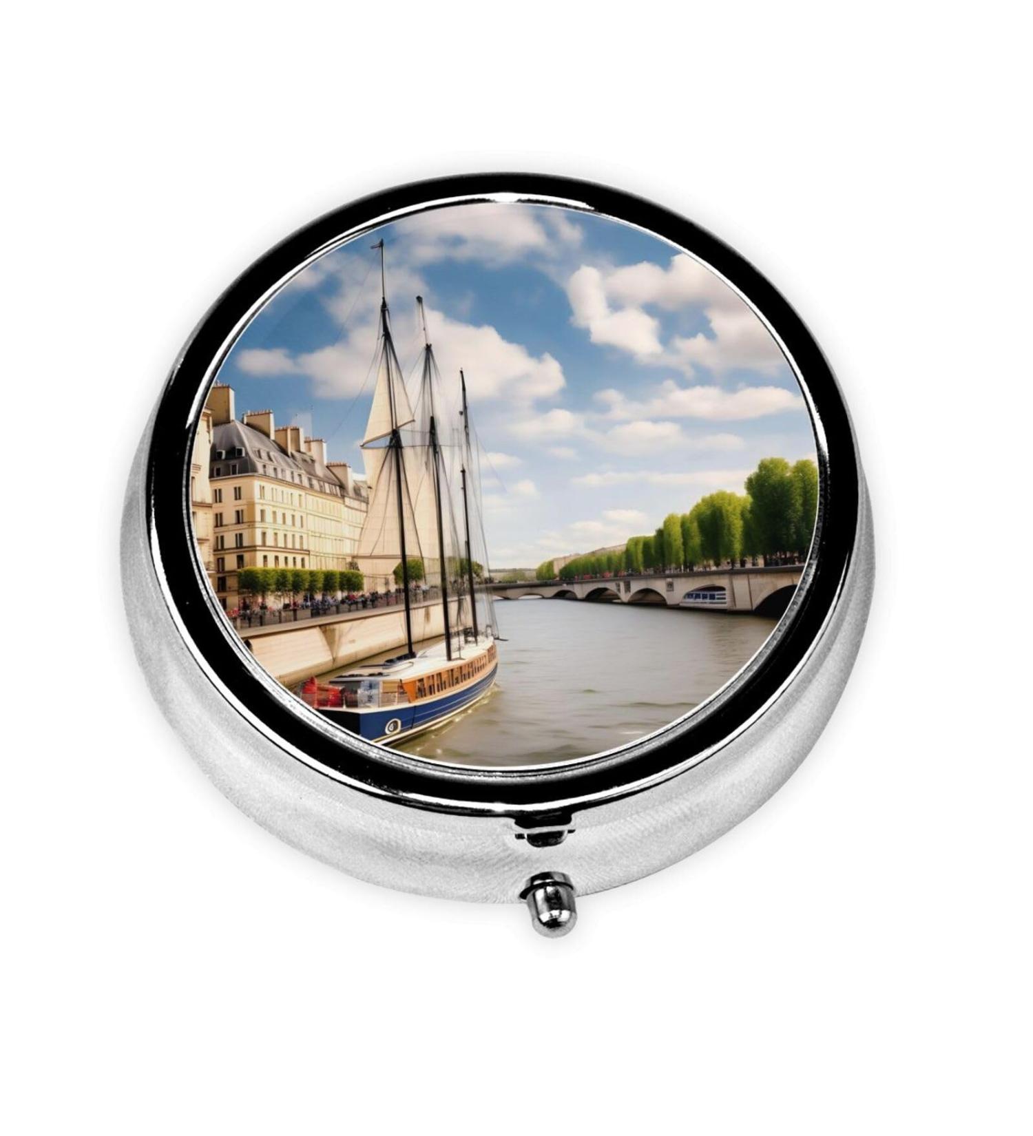 Seine Sailinground Pill Box - 3 Compartment Portable Travel Organizer for Pills | Ideal for International Travel - Buy Online on GoSupps.com