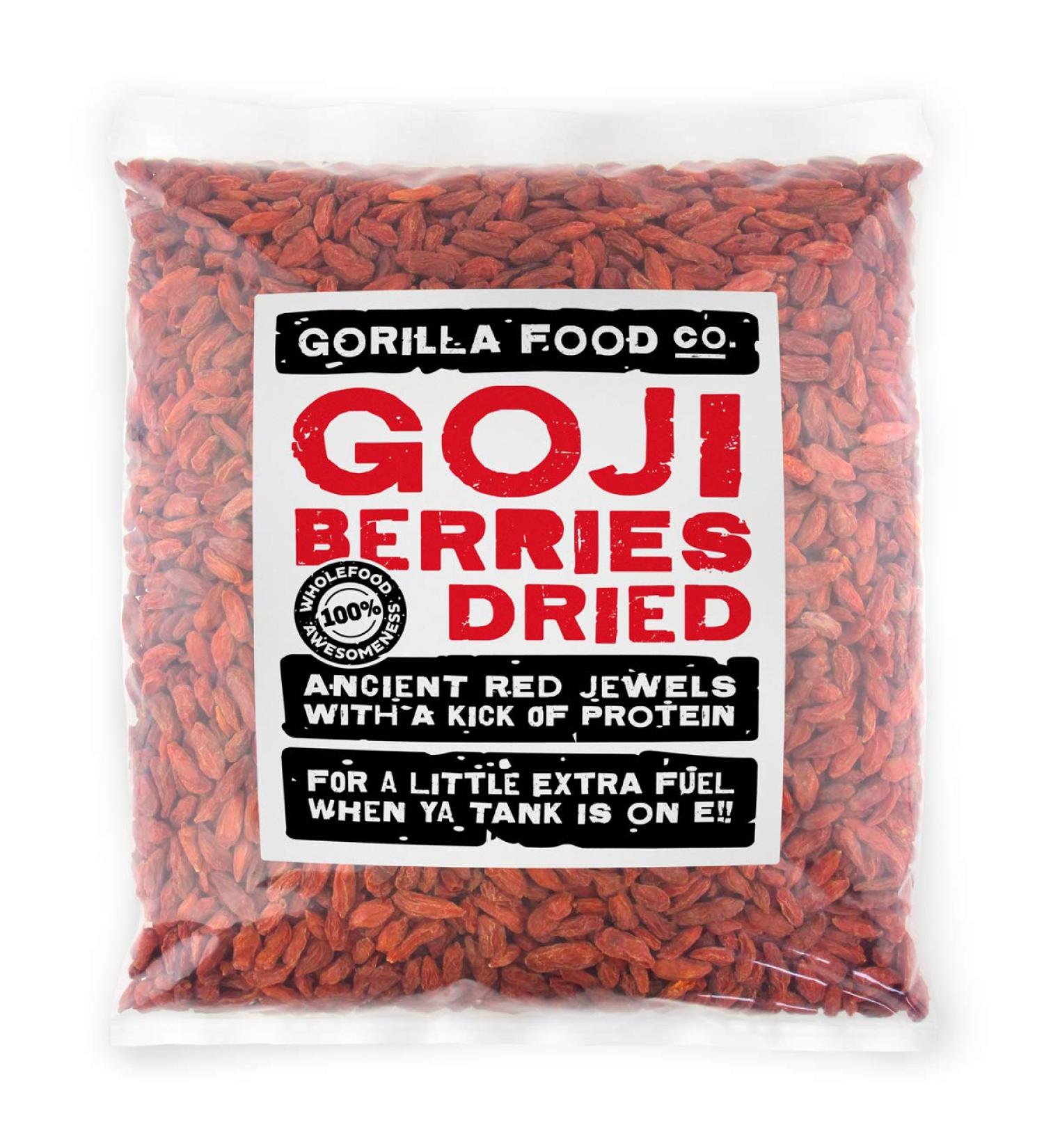 Gorilla Food Co. Goji Berries Dried - 800g - Buy Online on GoSupps.com