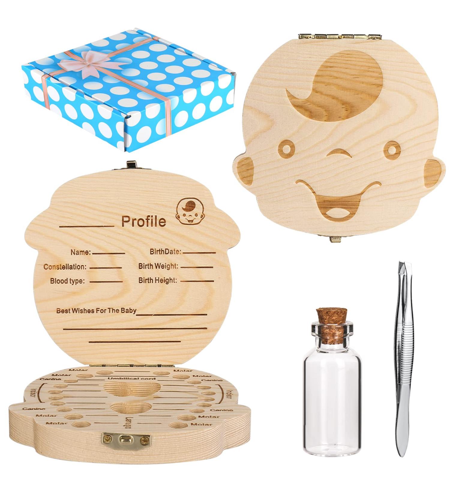 Personalized Baby Teeth Box for Boys - Tooth Saver Keepsake Collection - Buy Online on GoSupps.com