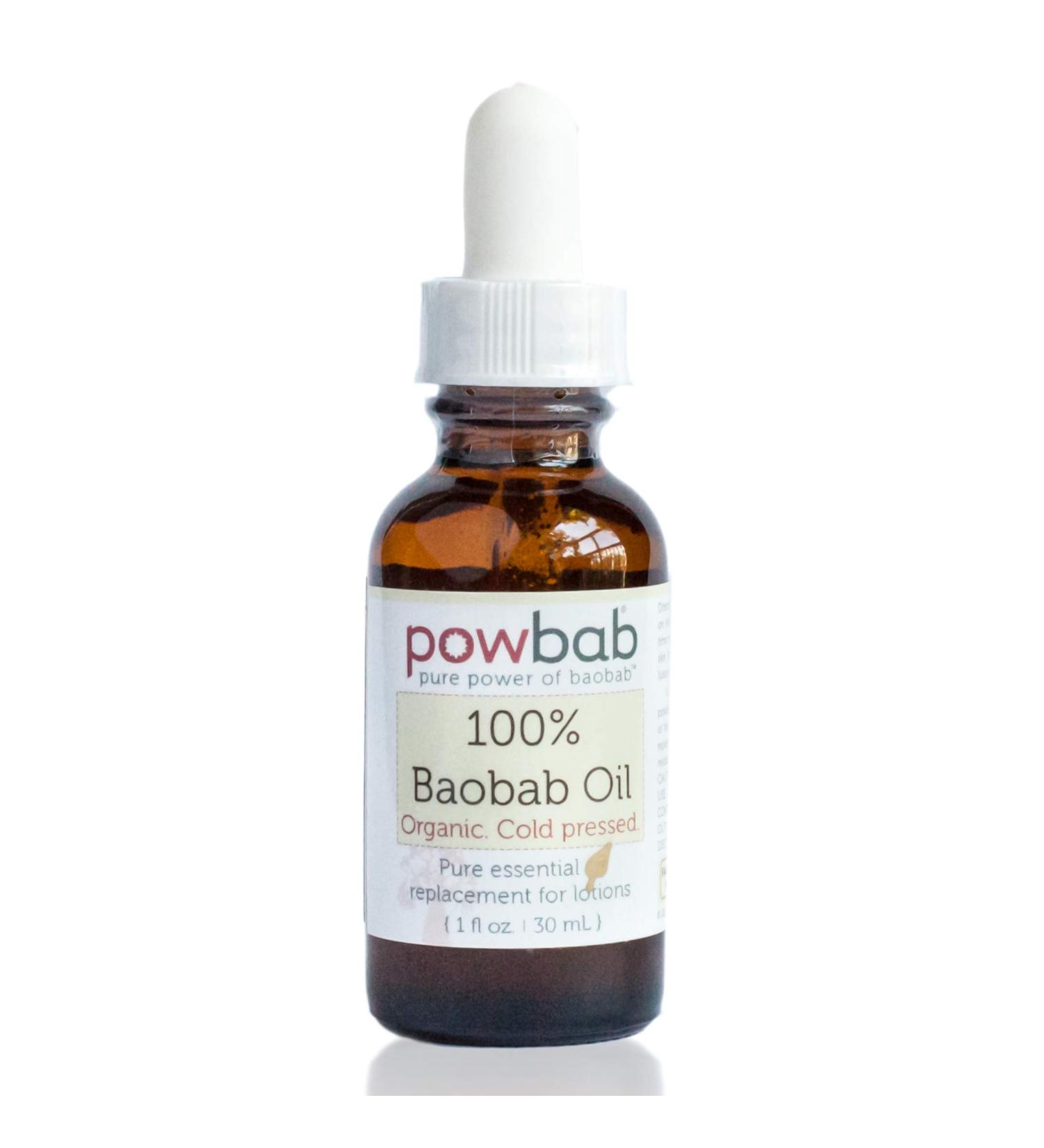 100% Organic Baobab Oil - Cold Pressed Hair & Nail Essential - Raw Skincare Moisturizer Pure Vitamin E for Scars - 1 oz - Buy Online on GoSupps.com