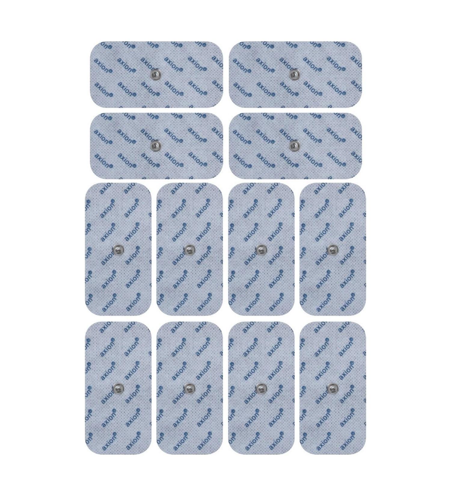 12 Set Electrodes 10x5 cm for TENS & EMS Devices | Reusable Adhesive Pads | Compatible with Sanitas SEM 40.41 & Beurer EM 40.41 | Cert. Medical Device Axion - Buy Online on GoSupps.com