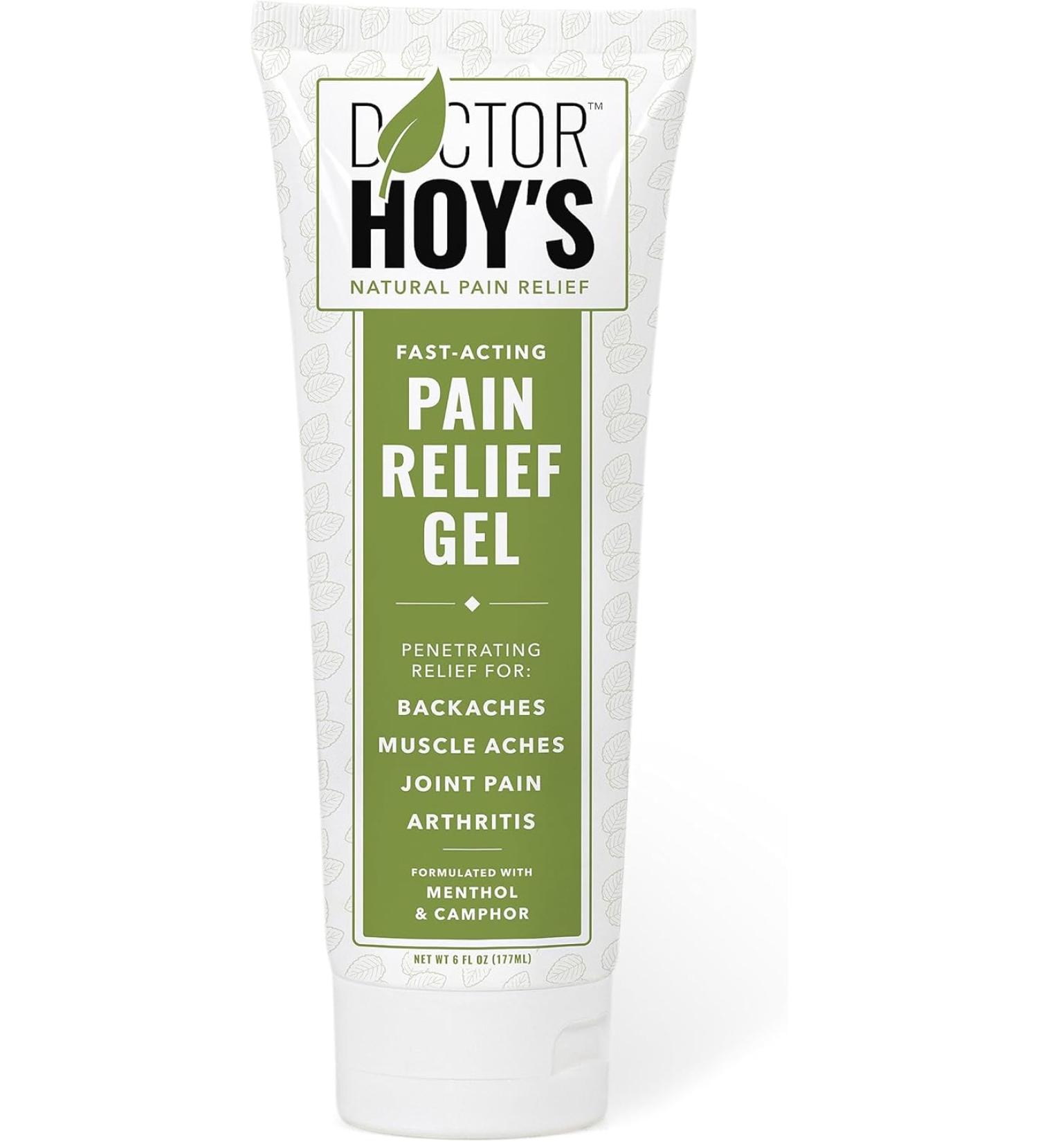 DOCTOR HOY'S Natural Pain Relief Gel Topical Arnica Anti-Inflammatory Gel for Arthritis Safe and Effective Pain Relief - 6 FlOz - Buy Online on GoSupps.com