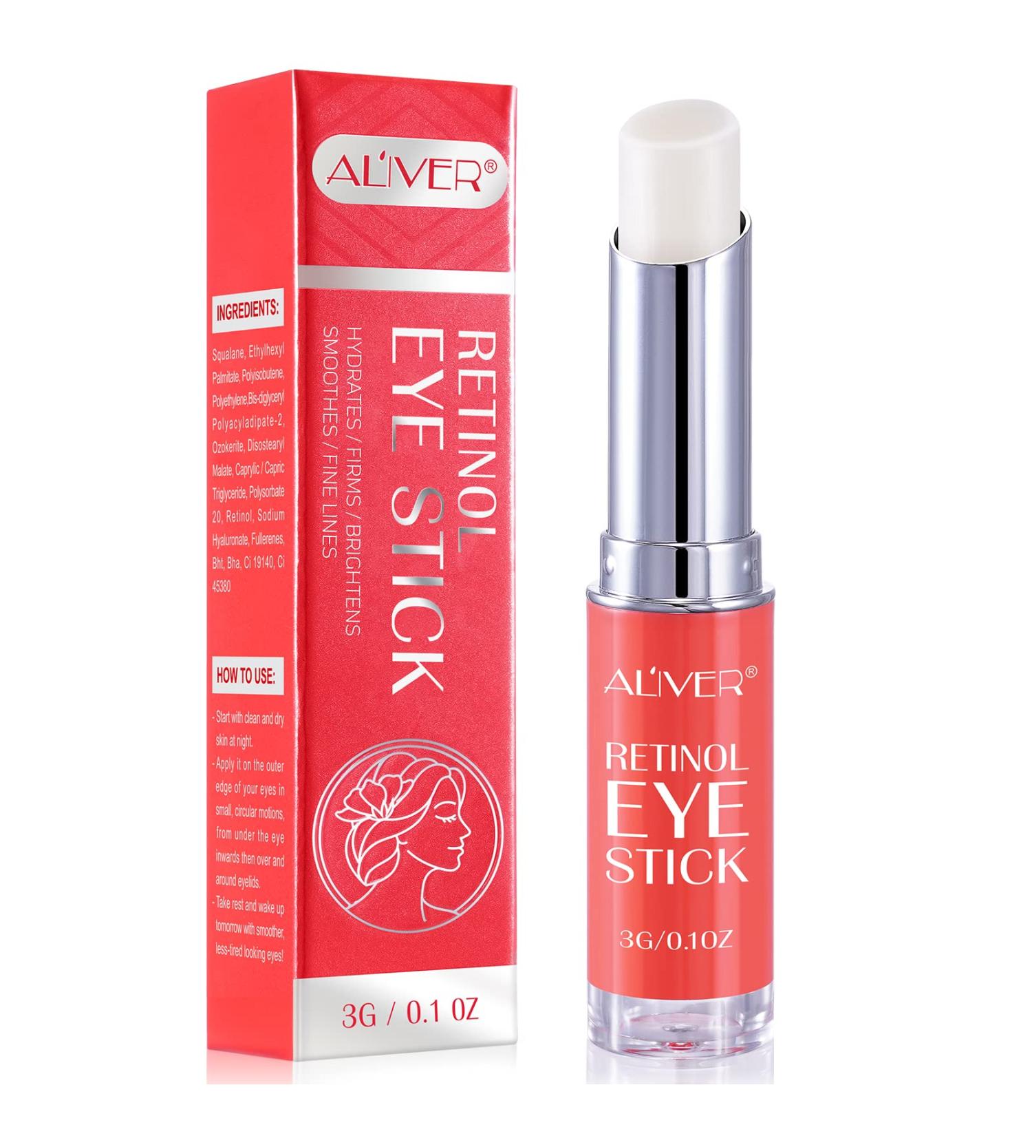 Retinol Eye Stick for Dark Circles & Puffiness | Anti-Aging Collagen Cream | Reduces Wrinkles & Fine Lines | Visible Results in 3-4 Weeks - Buy Online on GoSupps.com