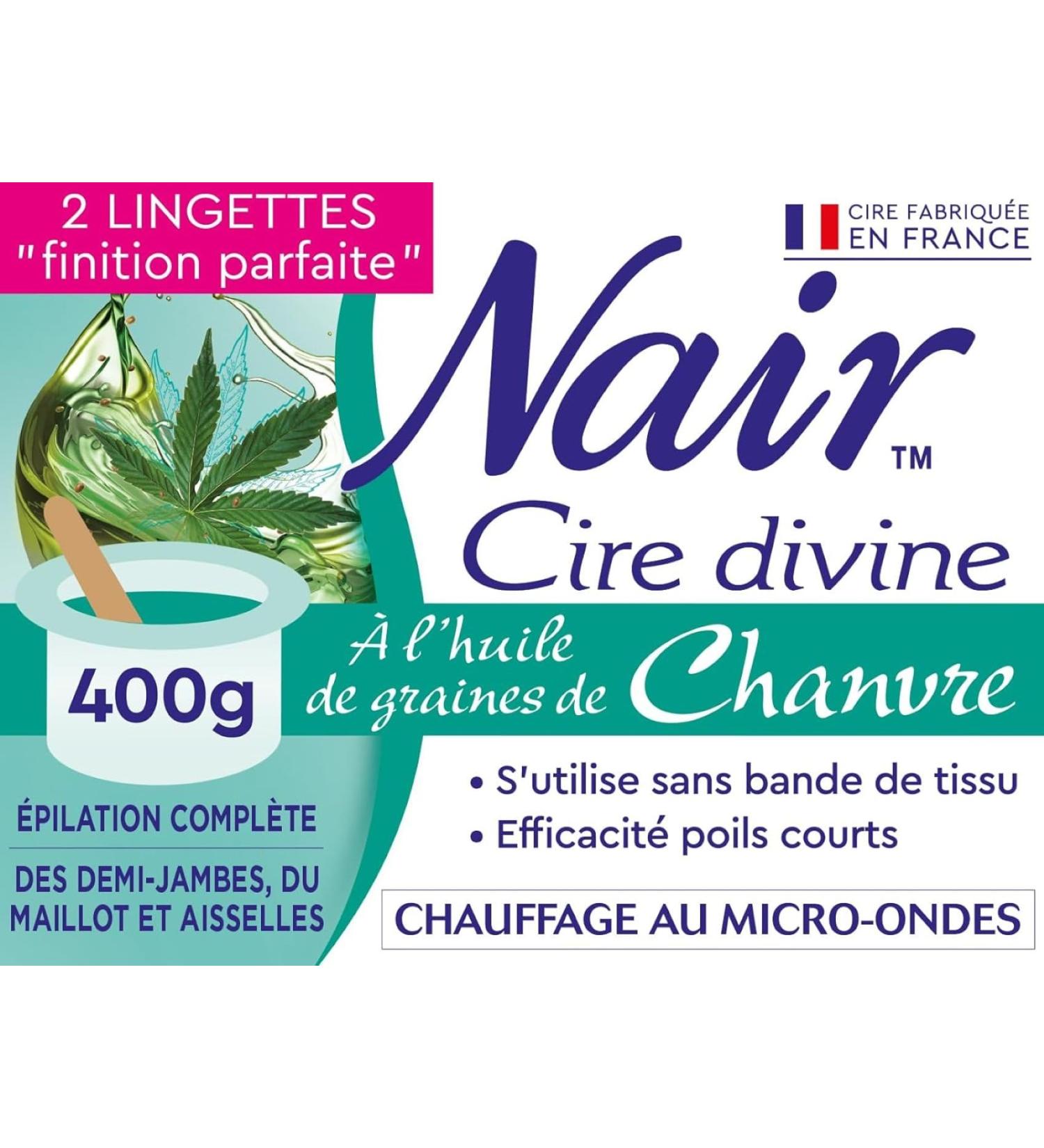 NAIR Divine Wax with Hemp Seed Oil No Strips Effective on Short Hair Hot Wax for Hair Removal of Legs/Armpits/Jersey 400 - Buy Online on GoSupps.com