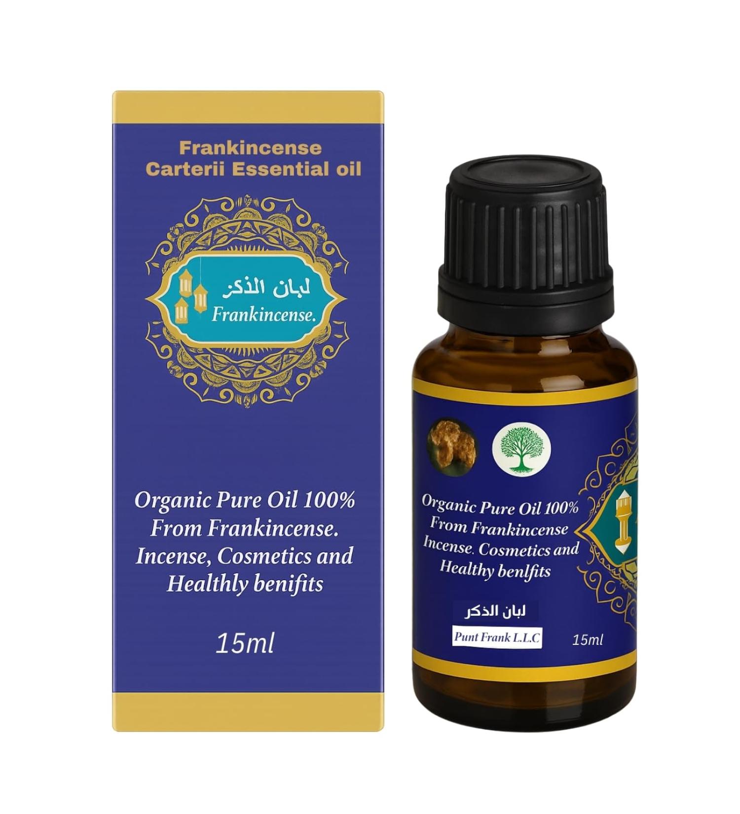 Frankincense Carterii Essential Oil 100% Pure & Organic Therapeutic Grade Aromatherapy Oil | Wild Harvested from East Africa | for Diffuser Massage & Skin Care 15ml - Buy Online on GoSupps.com
