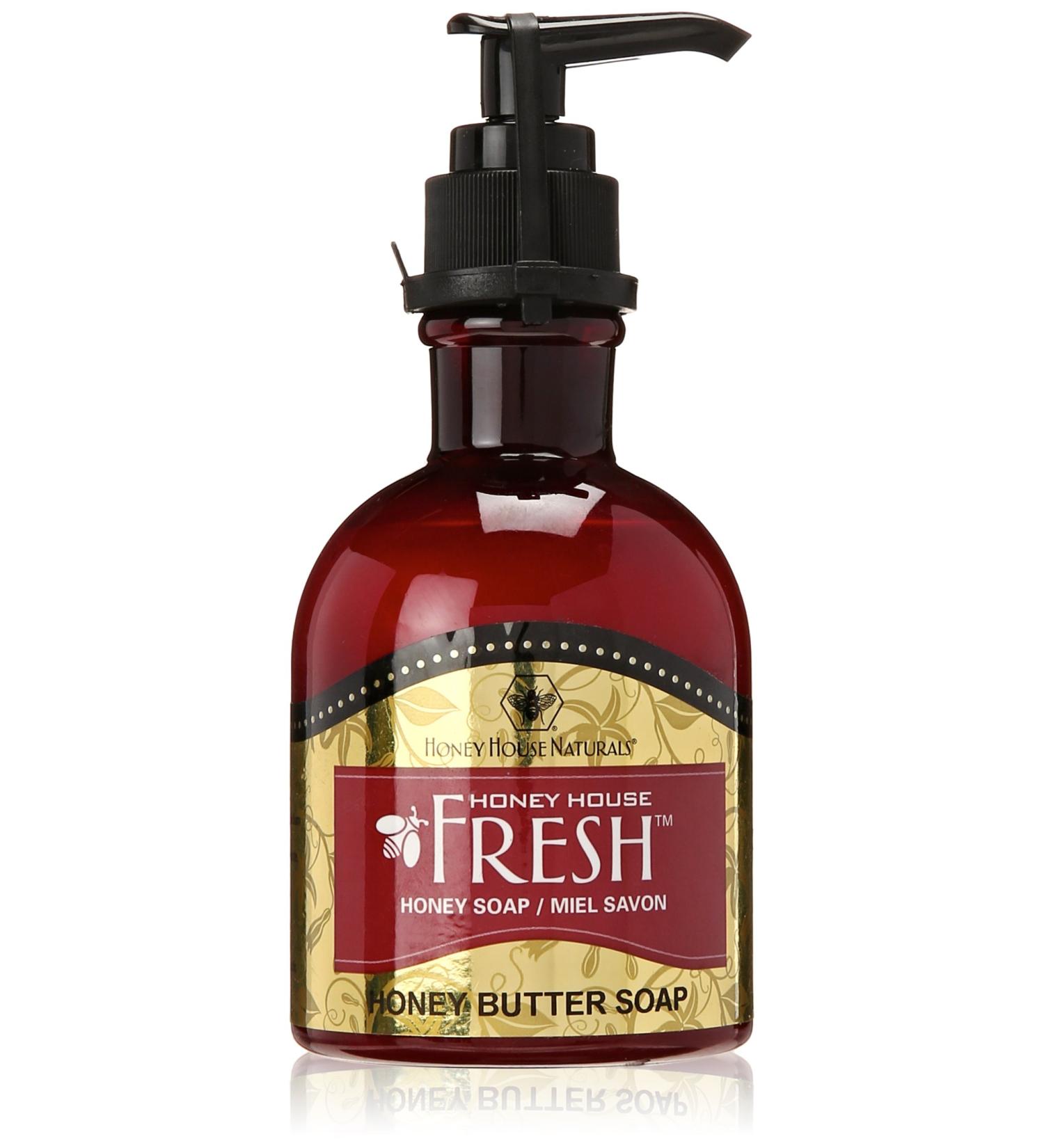 Honey House Naturals Liquid Soap & Honey Butter - 7oz | Premium All-Natural Moisturizing Soap for Healthy Skin - International Shipping - Buy Online on GoSupps.com