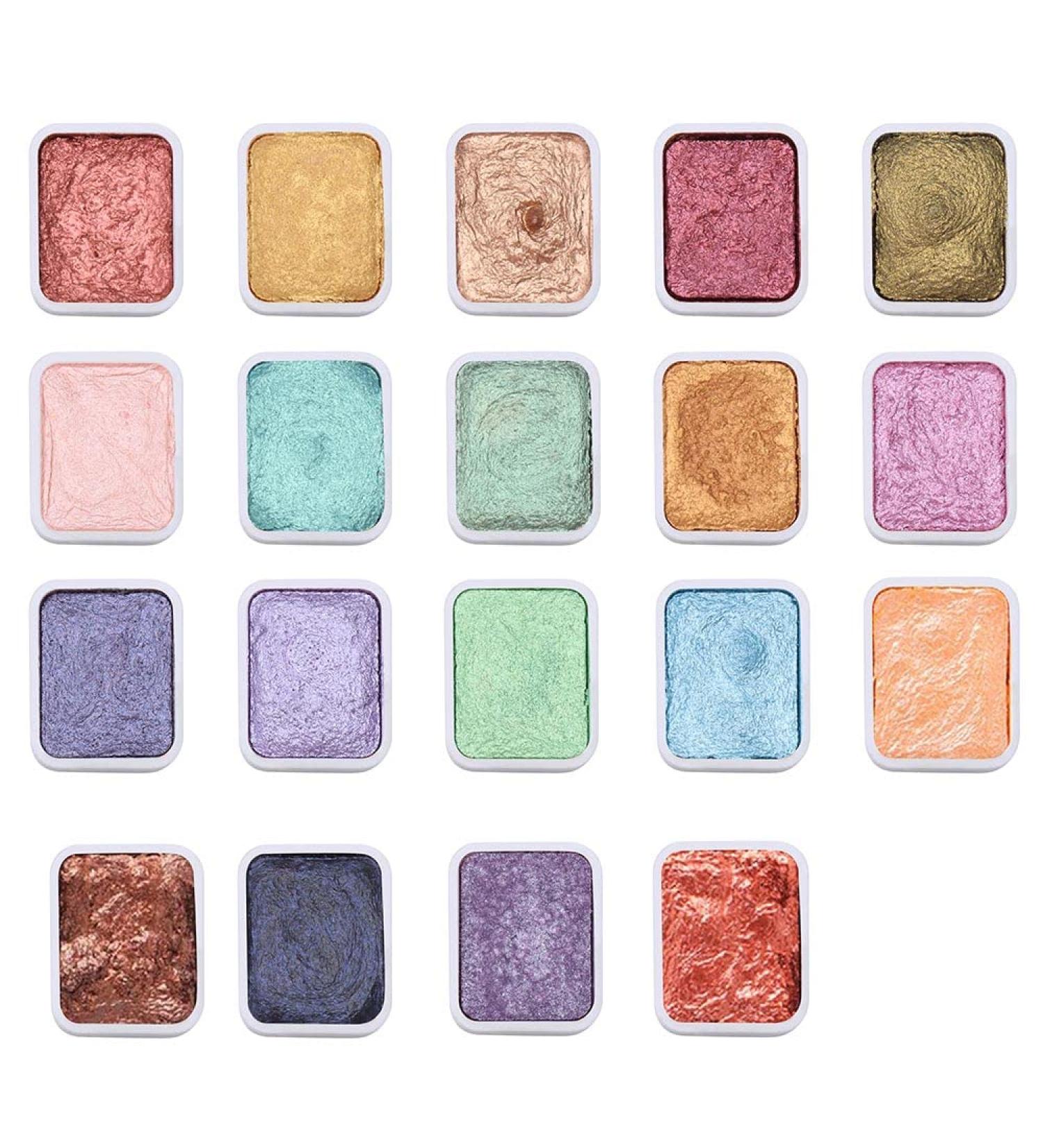 Decoration Paint DIY Manicure Blooming Shimmer Pearl Effect Nail Glitter Watercolor Solid Pigment Paints Set(12colors set) - Buy Online on GoSupps.com