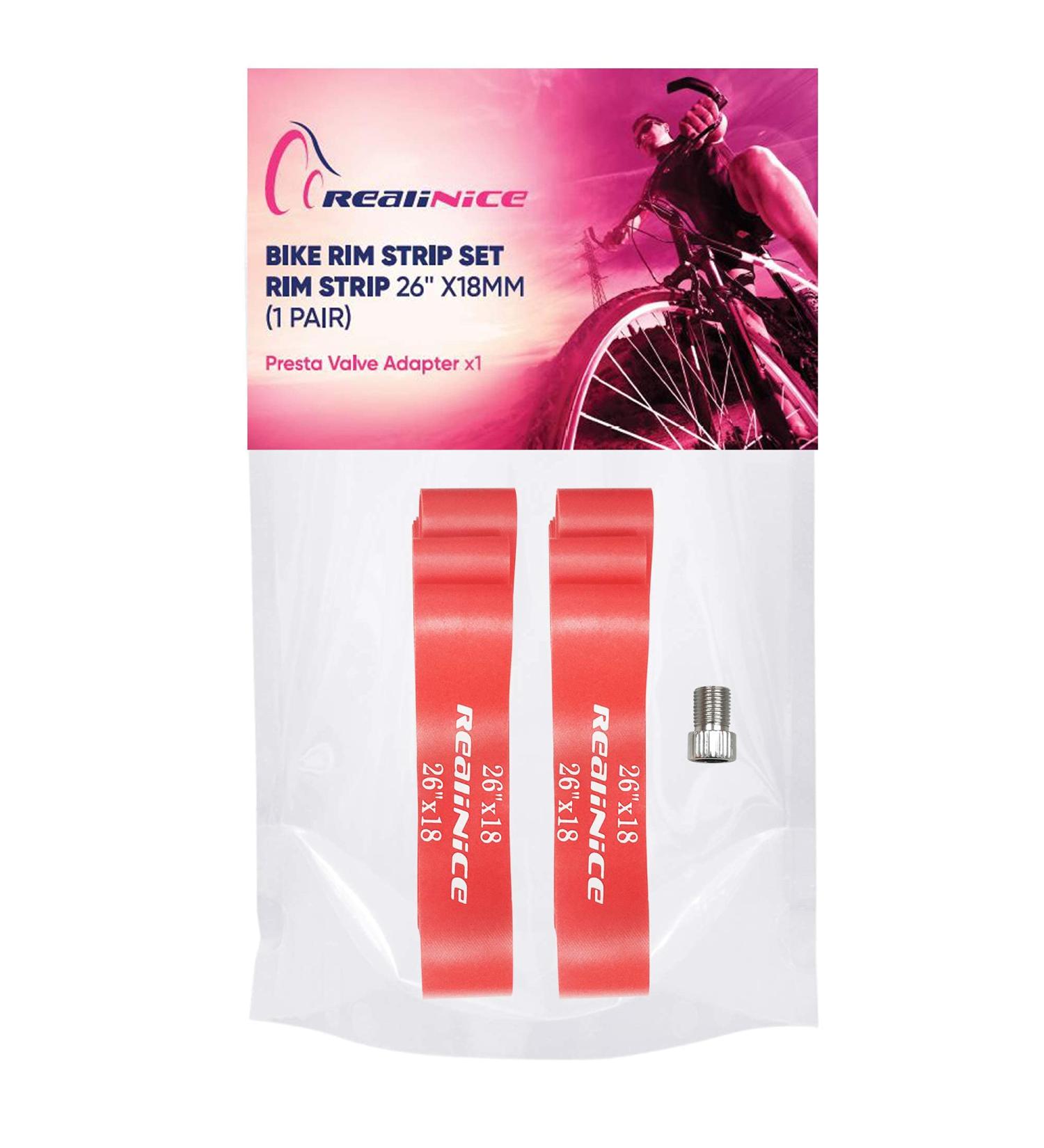 2 Pcs RealiNice Rim Strip Liners for 26'' Mountain Bike and 700C Road Bike - Buy Online on GoSupps.com