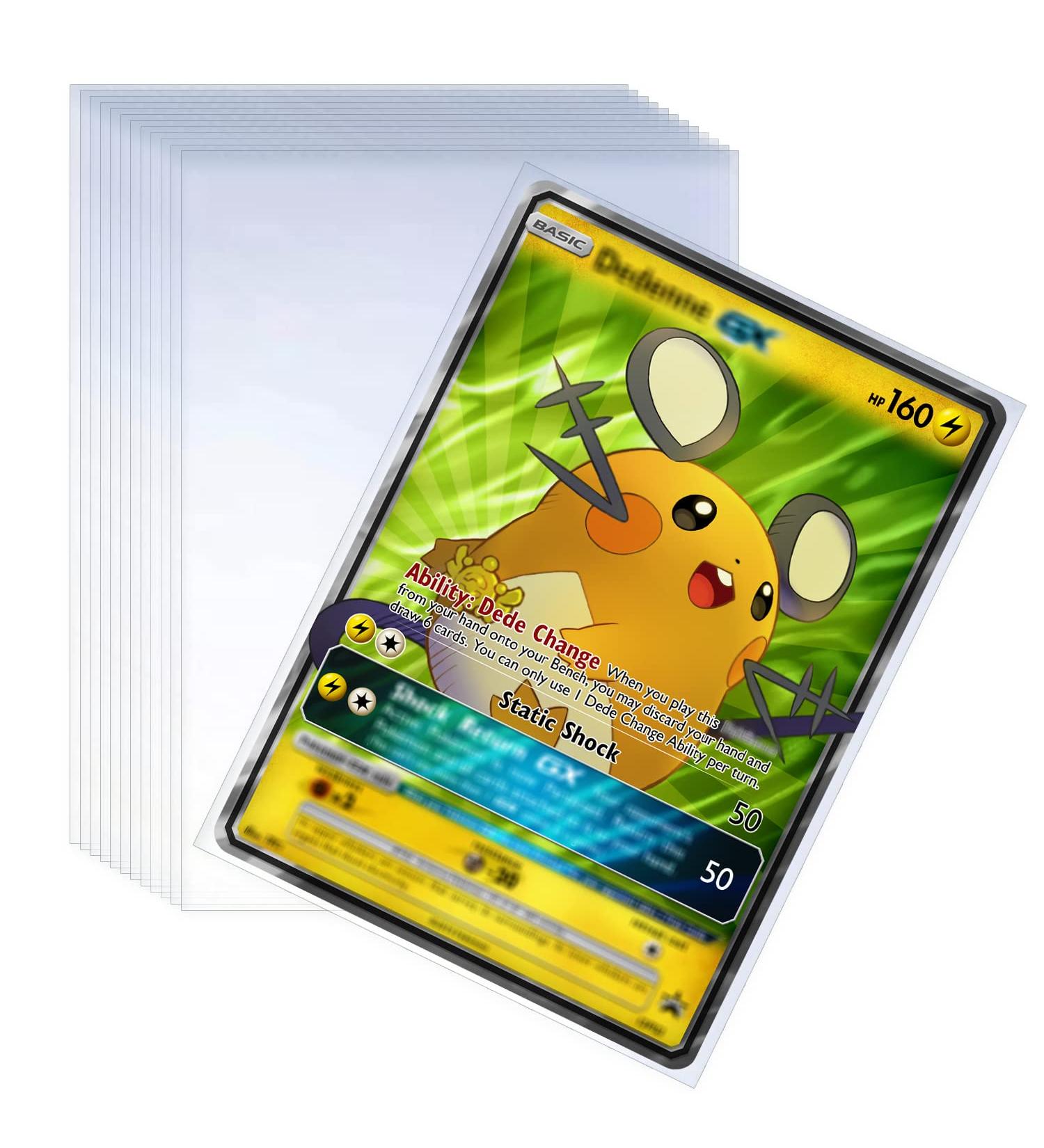 100 Pcs Soft Trading Card Sleeves - Top Loading for Standard 2.5 X 3.5 Cards - Ultra-Clear Protector for Game & Baseball Cards - Buy Online on GoSupps.com