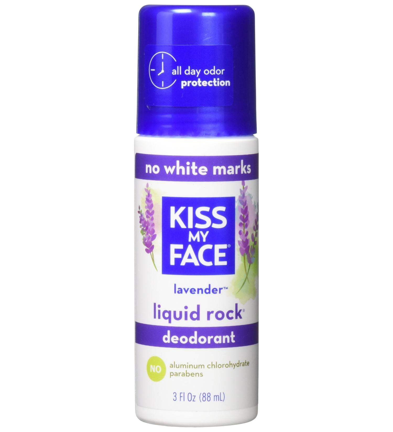 Kiss My Face Paraben Free Liquid Rock Roll-On Deodorant Lavender 3 Fl Oz (Pack of 2)