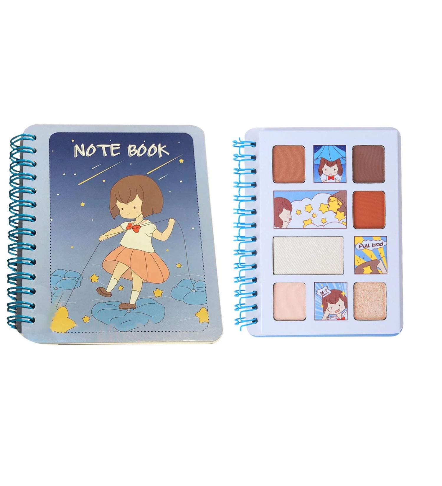 Girls Fruit Eye Shadow Take Notes Eye & Cheek Notebook Tea Earth Color Eye Shadow Makeup Cosmetics (A) - Buy Online on GoSupps.com