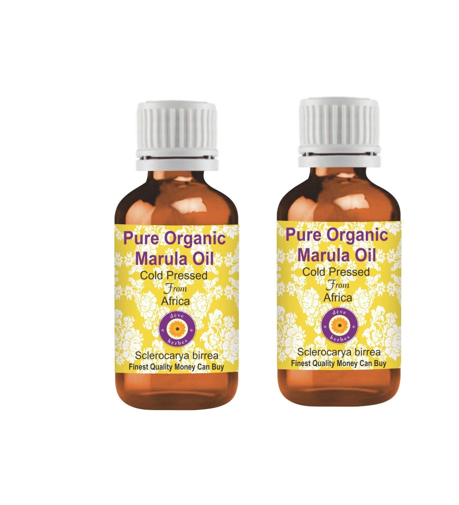 Buy DEve Herbes Pure Organic Marula Oil - 100ml (2-Pack) | Cold-Pressed & Natural Therapeutic Quality | International Shipping Available - Buy Online on GoSupps.com