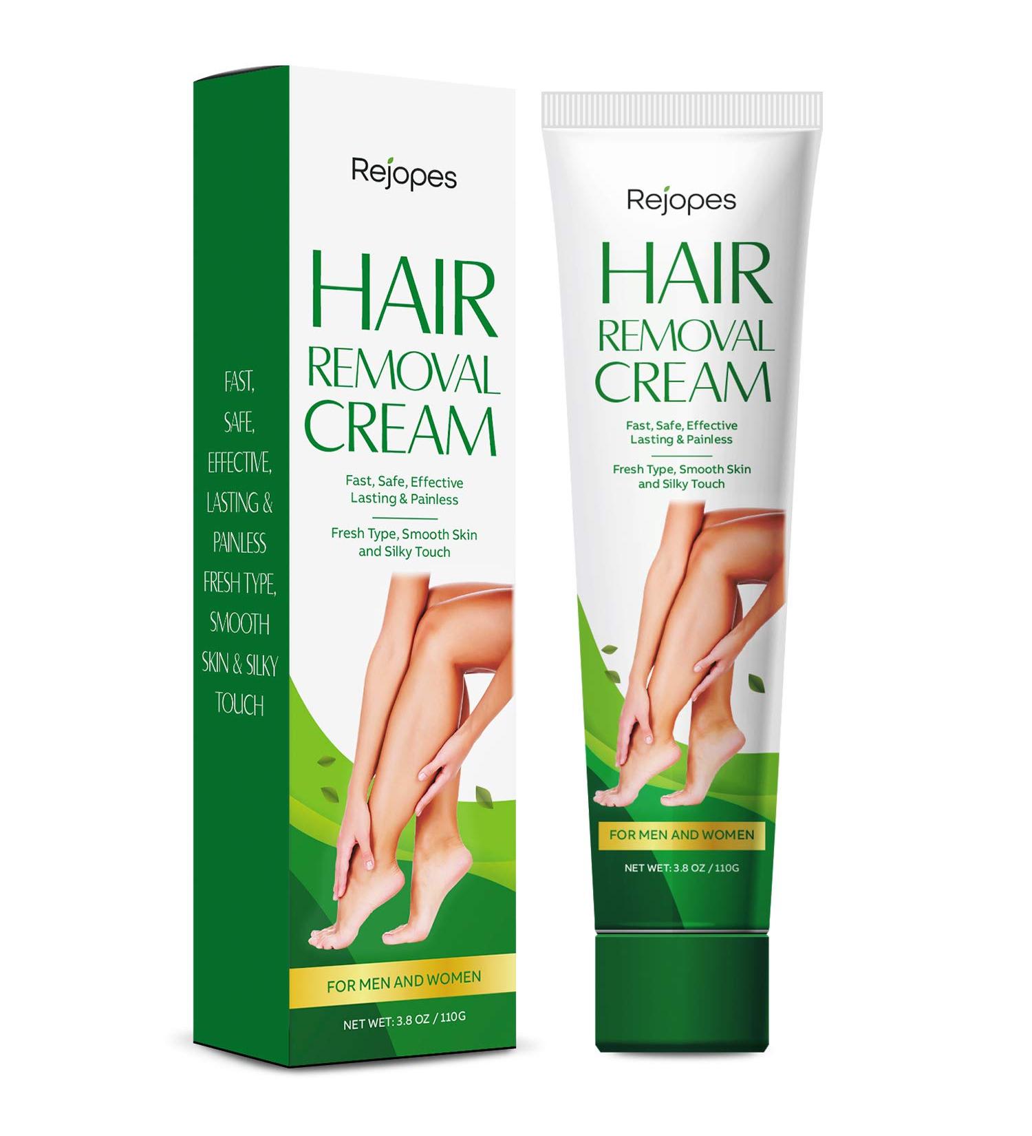 REJOPES Hair Removal Cream 110g - Painless & Gentle Depilatory Cream for Women and Men - Buy Online on GoSupps.com
