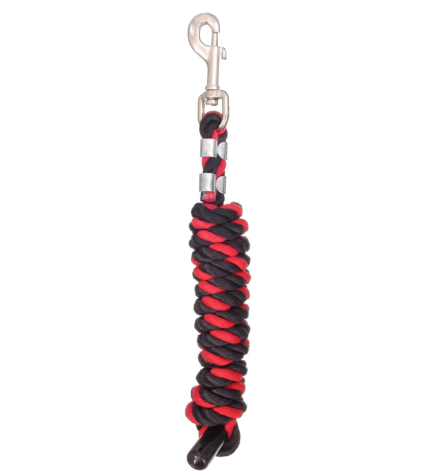 Tough 1 Cotton Leads with Bolt Snaps 6' Red/Black