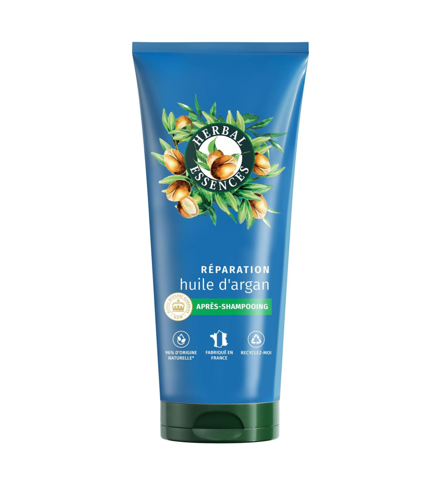 Herbal Essences R paration Apr s-Shampoing Huile d'Argan 200ml Cheveux Ab m s. Nutrition Intense pour Cheveux Doux et Lisses. Ingr dients d'Origine Naturelle* V gan et non Test sur les Animaux Herbal Essences Apr s-Shampoing 200ml - Buy Online on GoSupps.com