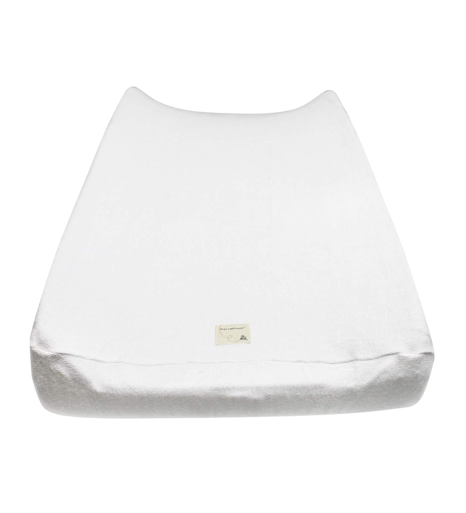 Burt's Bees Baby Organic Knit Terry Changing Pad Cover Cloud Cloud White Terrycloth Knit - Buy Online on GoSupps.com