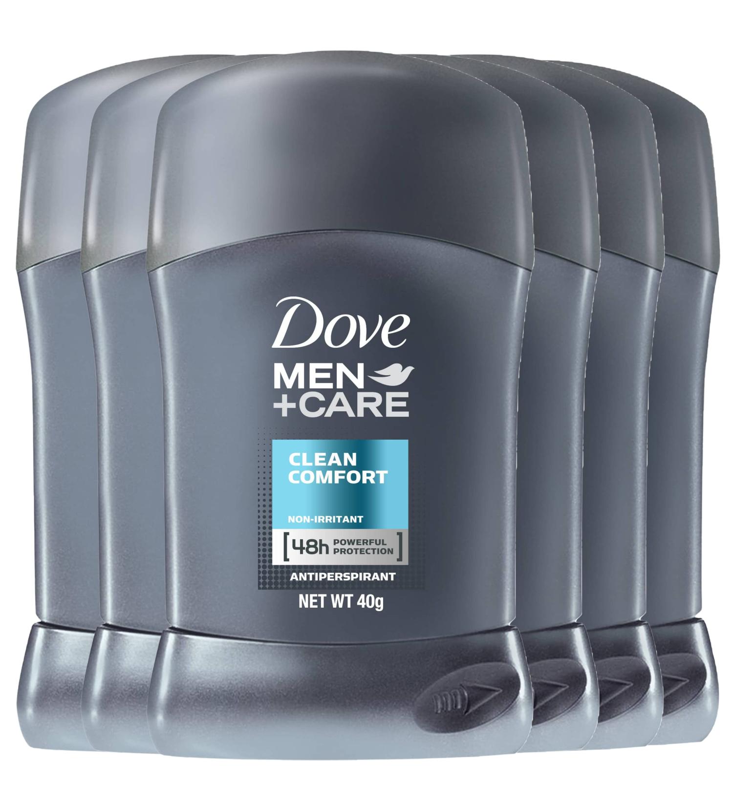 Dove Men+Care Clean Comfort Antiperspirant Stick 48 Hour Powerful Protection 1.7 Ounce (Pack of 6) Fresh 1.41 Ounce (Pack of 6)