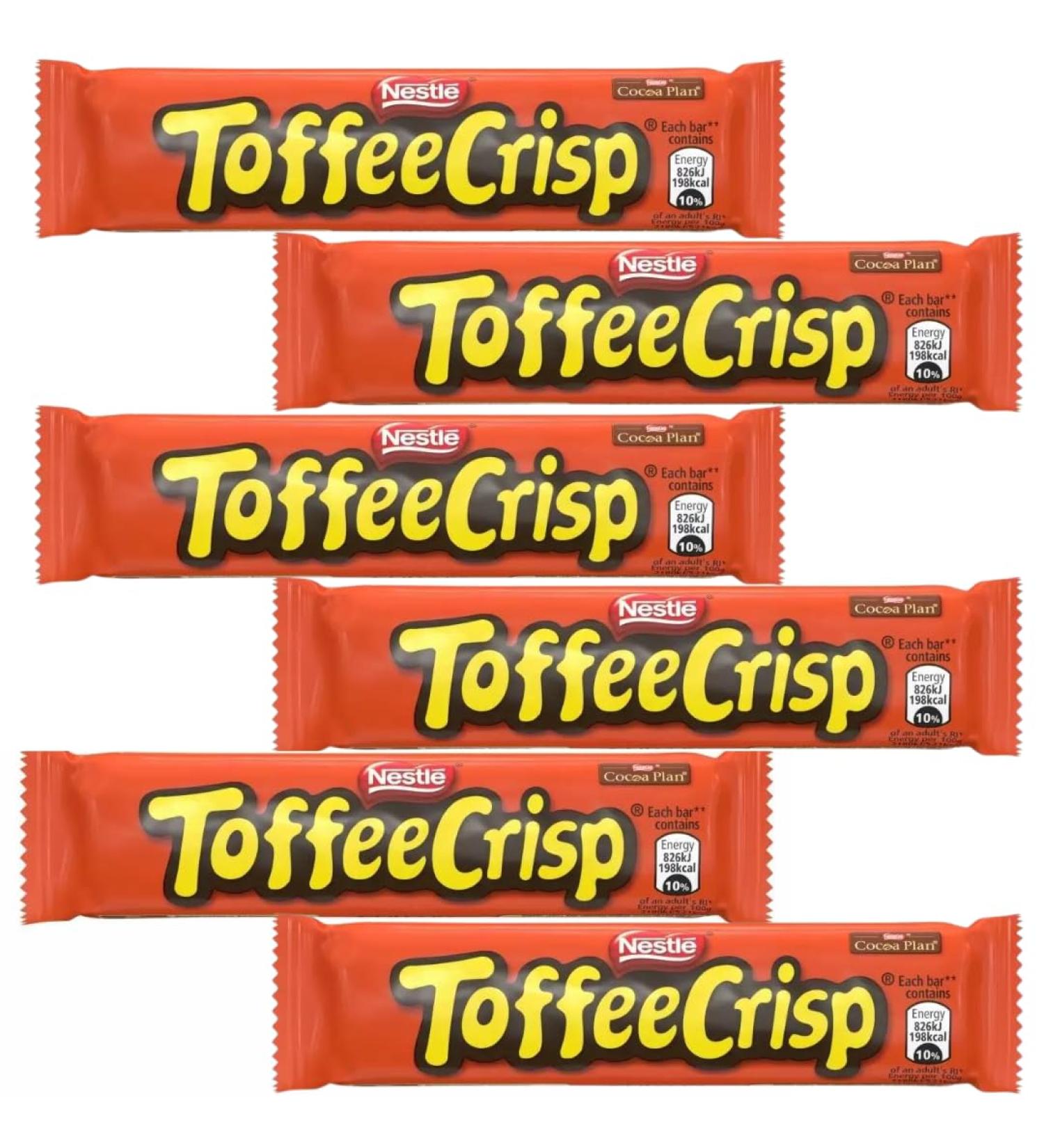 Milk Chocolate Bundle With Toffee Crisp Milk Chocolate Bar 38g (6 Pack)