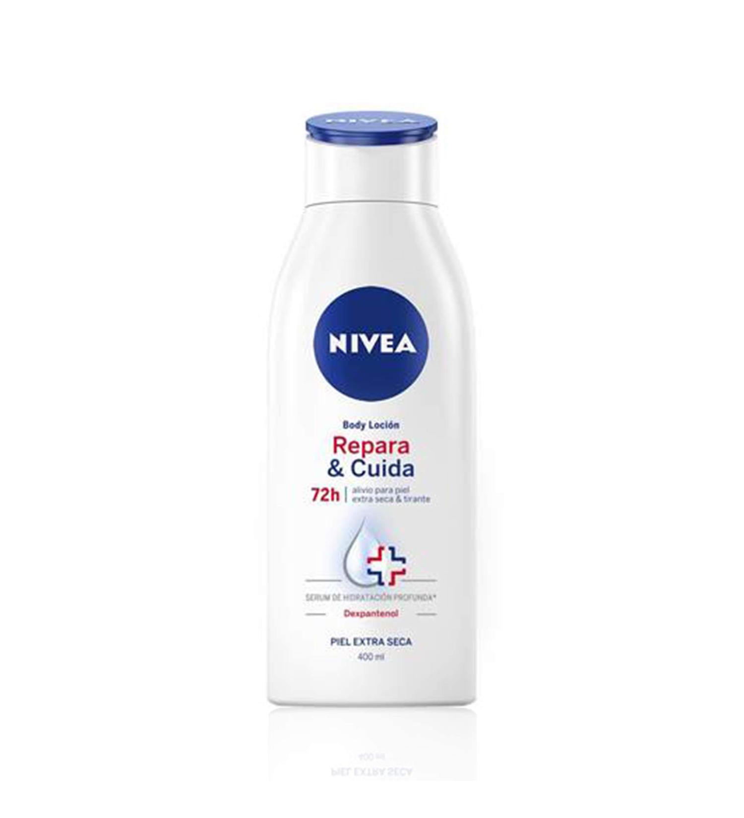 Nivea Repair & Cuida Body Lotion 400ml | Intensive Moisturizer for Very Dry & Sensitive Skin - Hydrating Serum & Dexpanthenol - Buy Online on GoSupps.com