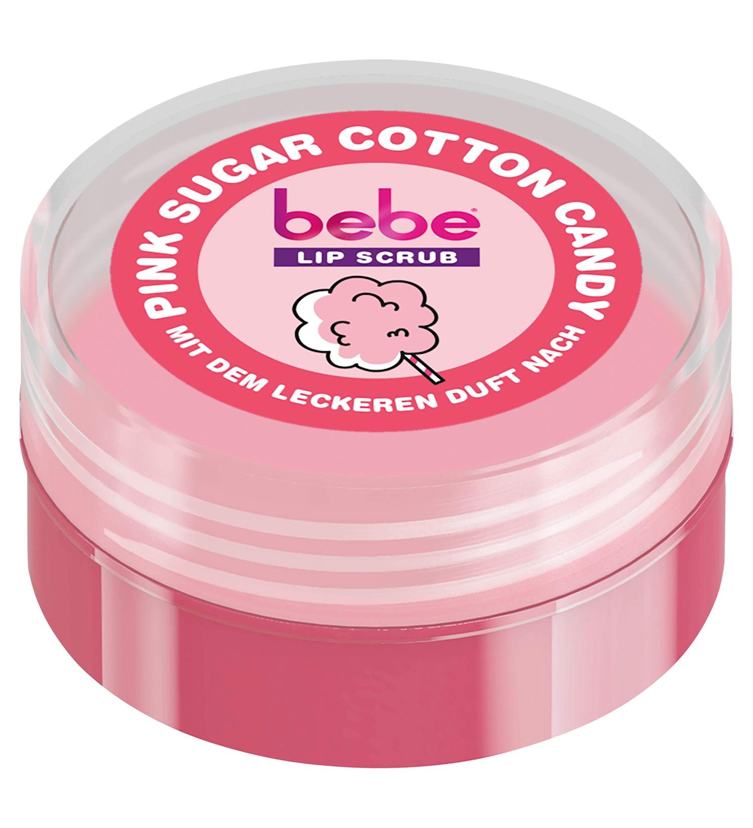 Buy Bebe Lip Scrub Pink Sugar Cotton Candy 22g - Hydrating Exfoliating Lip Care - International Shipping Available - Buy Online on GoSupps.com