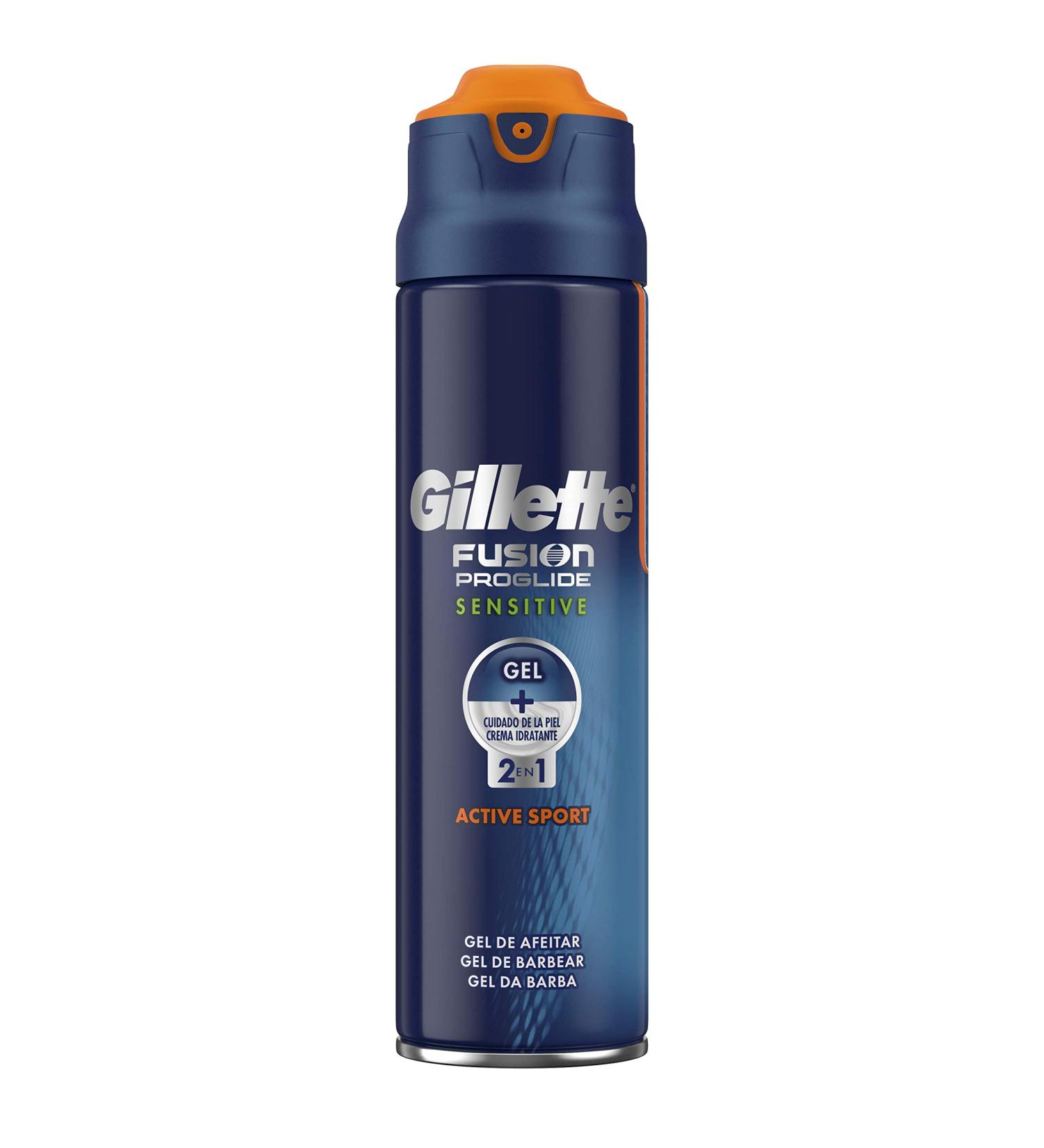 Gillette Fusion ProGlide Active Sport Sensitive 2-in-1 Gel Blades 170ml | Best International Shipping - Buy Online on GoSupps.com
