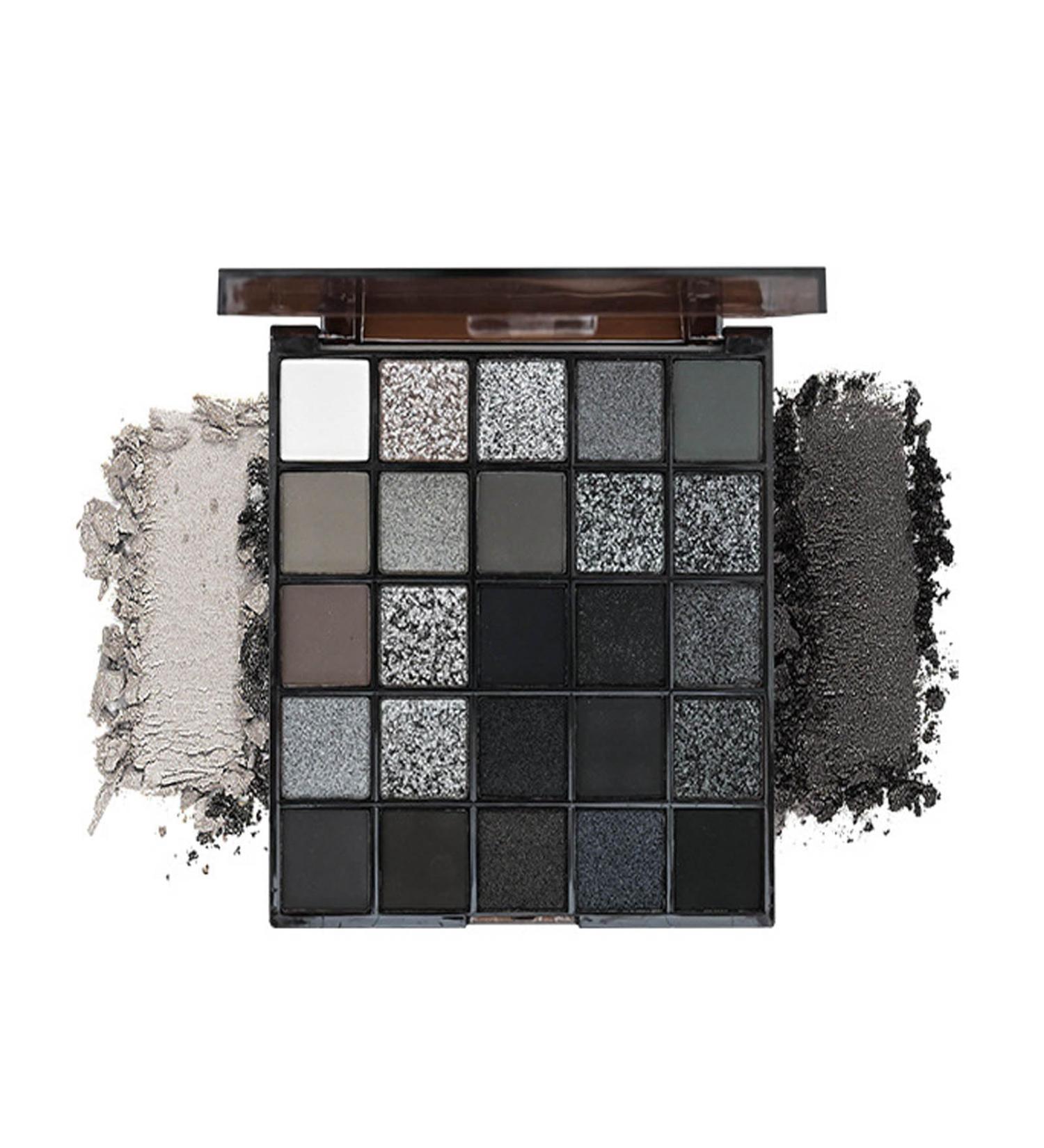 Smokey Palette de fards paupi res noir mat blanc gris argent scintillant imperm able durable noir fonc gris fonc m tallis pour le quotidien et Halloween - Buy Online on GoSupps.com