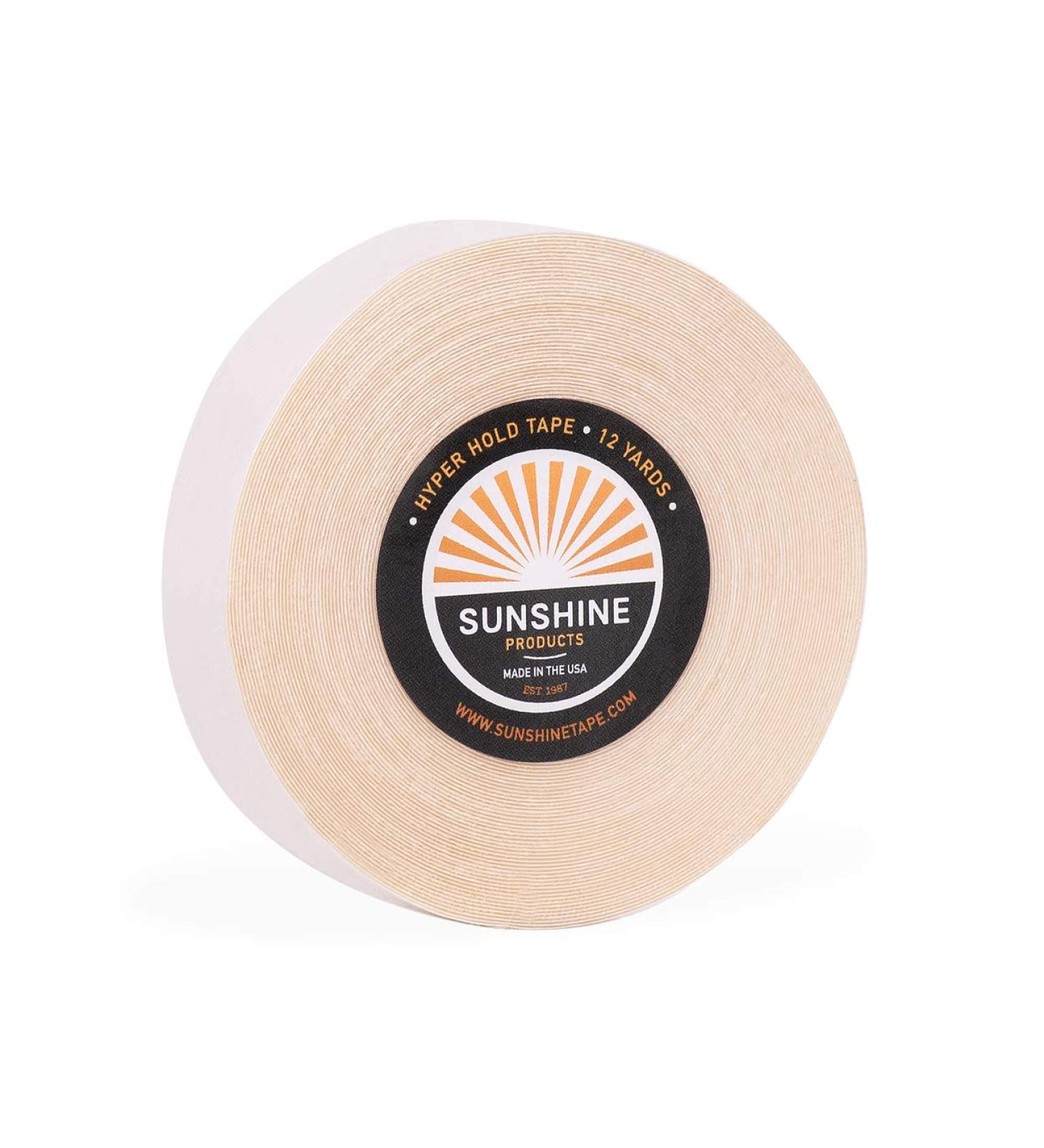 Sunshine Maximum Wear Hair System Tape Roll | Hyper Hold Wig Tape - Hypoallergenic No Shine | 2-4 Week Hold - 3/4 x 12 yds - International Shipping Available - Buy Online on GoSupps.com