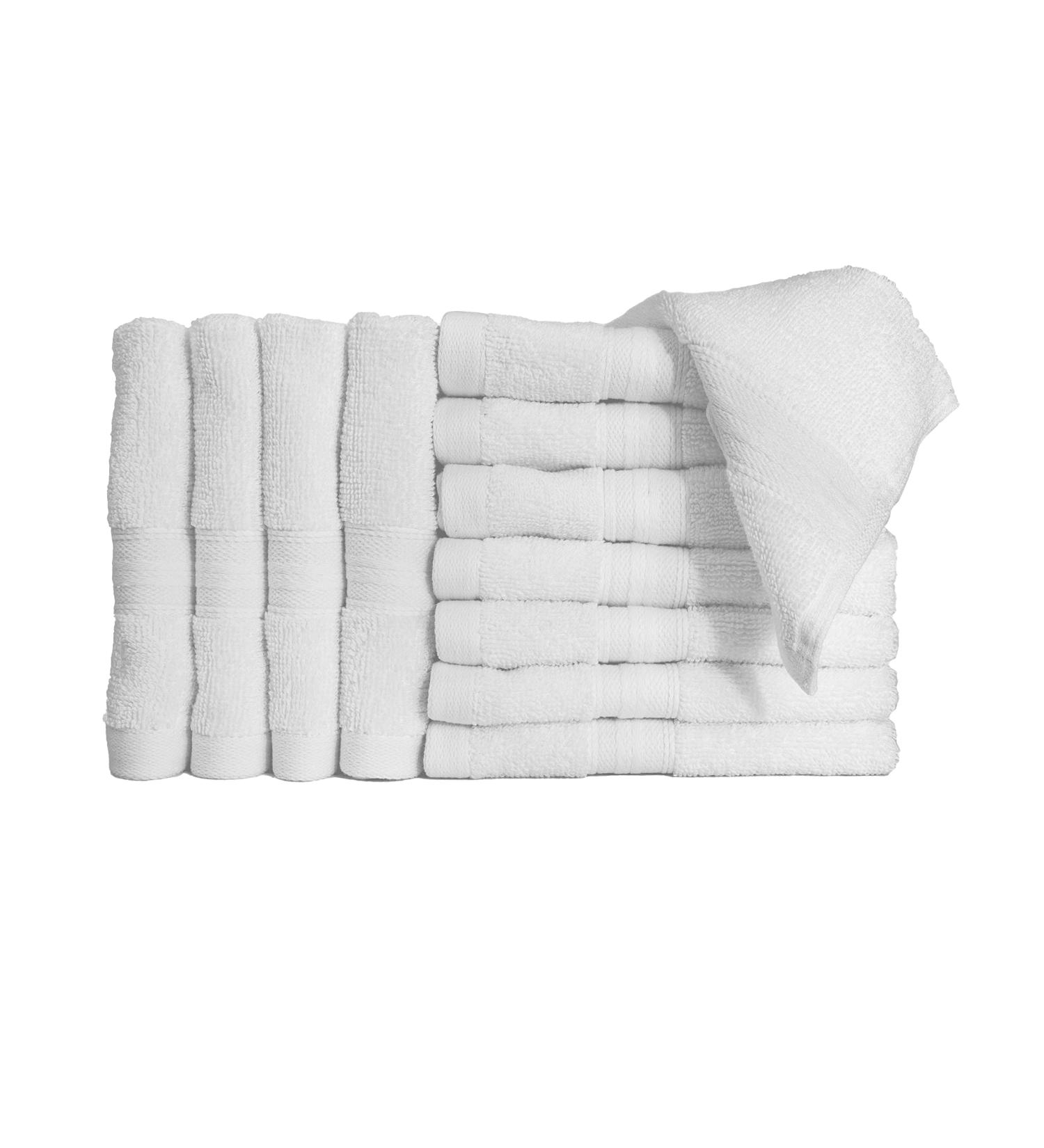 Bennett and Shea 12-Piece Luxury Washcloths - Odor Resistant Anti-Microbial Bath Towels - 13 x 13 Premium, Highly Absorbent, Quick Dry, Extra Soft Towel Set in Bright White - Buy Online on GoSupps.com