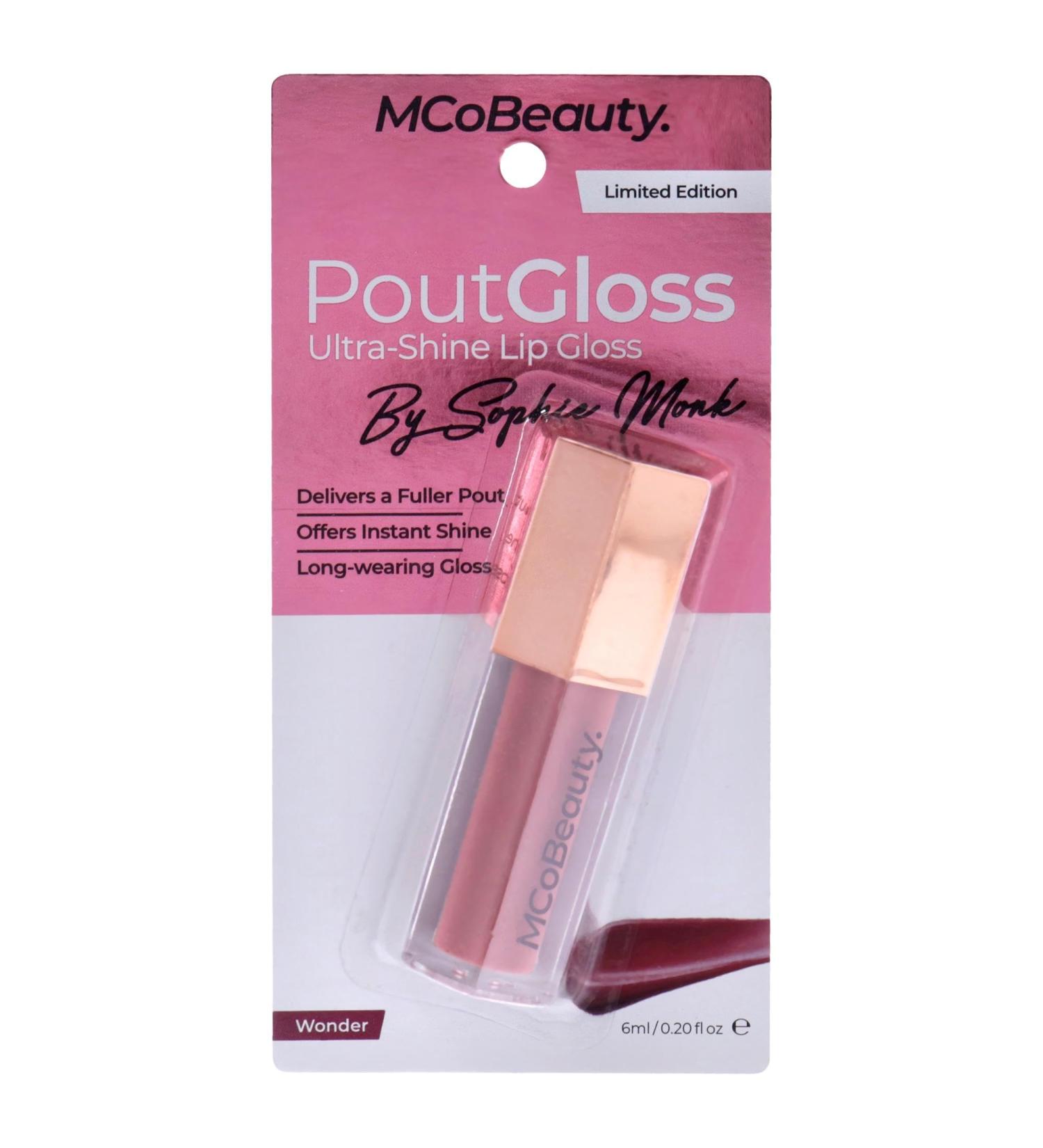 Mcobeauty Pout Gloss by Sophie Monk - Ultra Shine Lip Gloss for Fuller Pout | Long-Lasting Nourishing Shine | Shop Internationally! - Buy Online on GoSupps.com