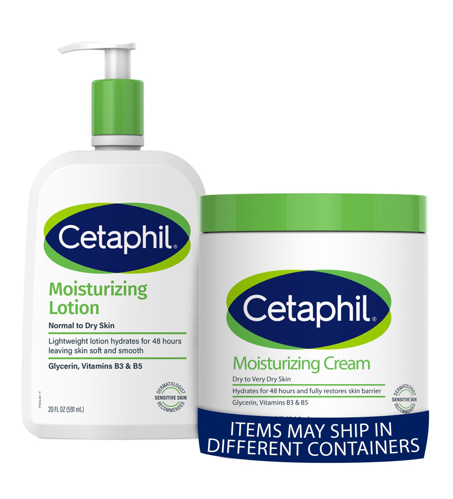Cetaphil Body Moisturizer Hydrating Moisturizing Cream & Body Moisturizer Hydrating Moisturizing Lotion for All Skin Types Suitable for Sensitive Skin NEW 20 oz