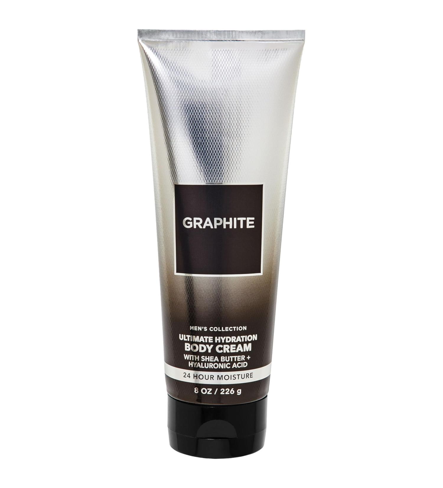 Bath and Body Graphite Ultimate Hydration Body Cream For Men | 8 Oz