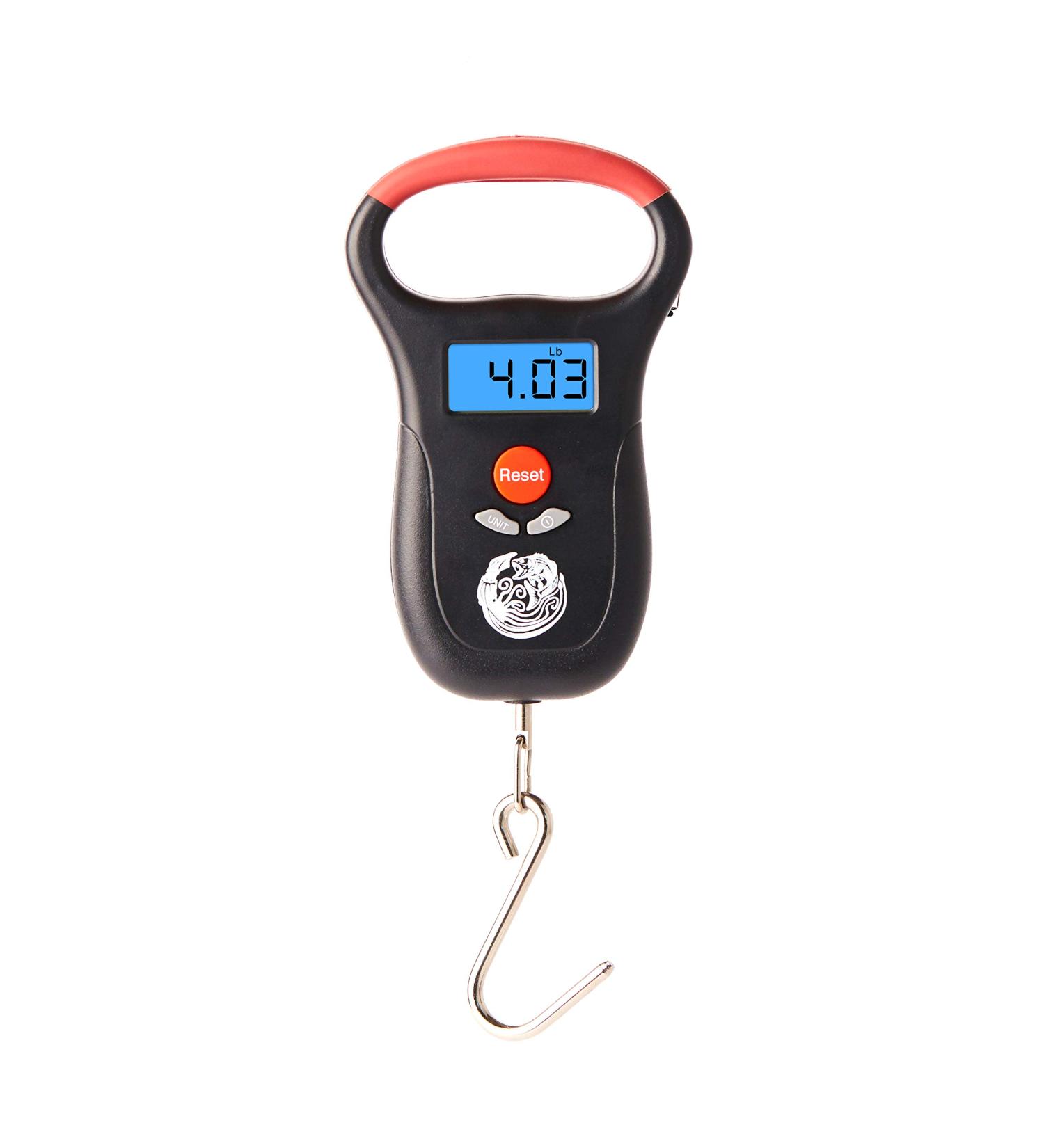 Kraken Bass Fishing Scale - Portable Electronic Digital Weigh Scale with Measuring Tape - Buy Online on GoSupps.com