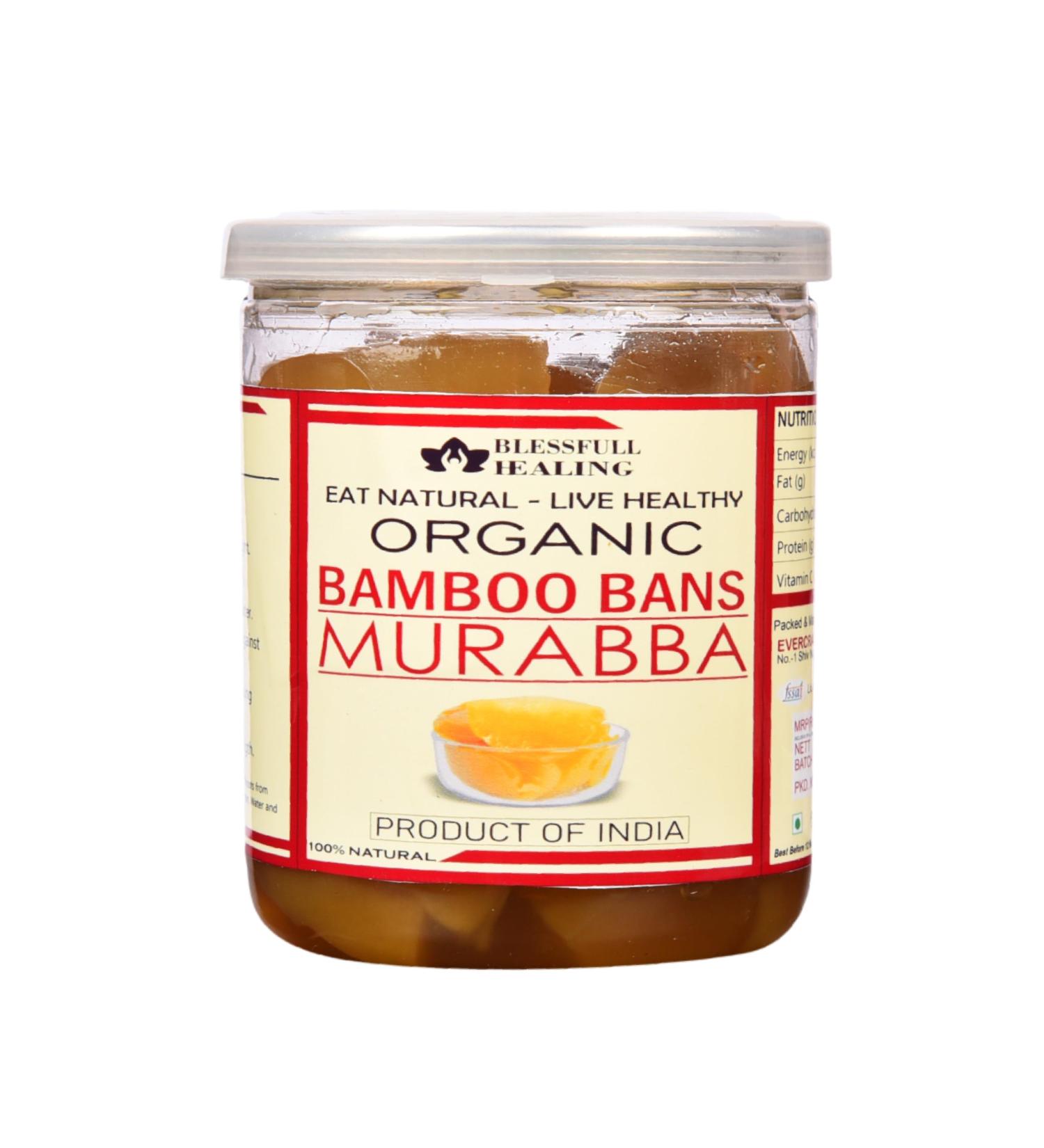 Blessfull Healing Organice Bamboo Bans Murabba 2 lb (907 Gram) Airtight Container (Packing May Vary) - Buy Online on GoSupps.com
